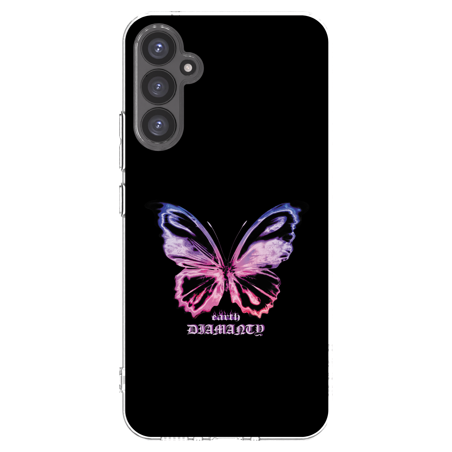 Picasee Samsung Galaxy A34 5G A346B Hülle - Transparentes Silikon - Diamanty Purple
