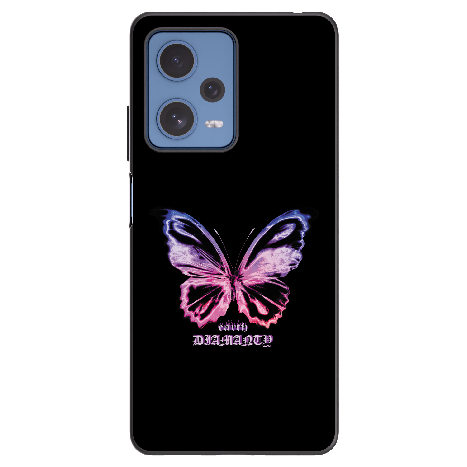 Picasee Xiaomi Redmi Note 12 Pro 5G Hülle - Schwarzes Silikon - Diamanty Purple