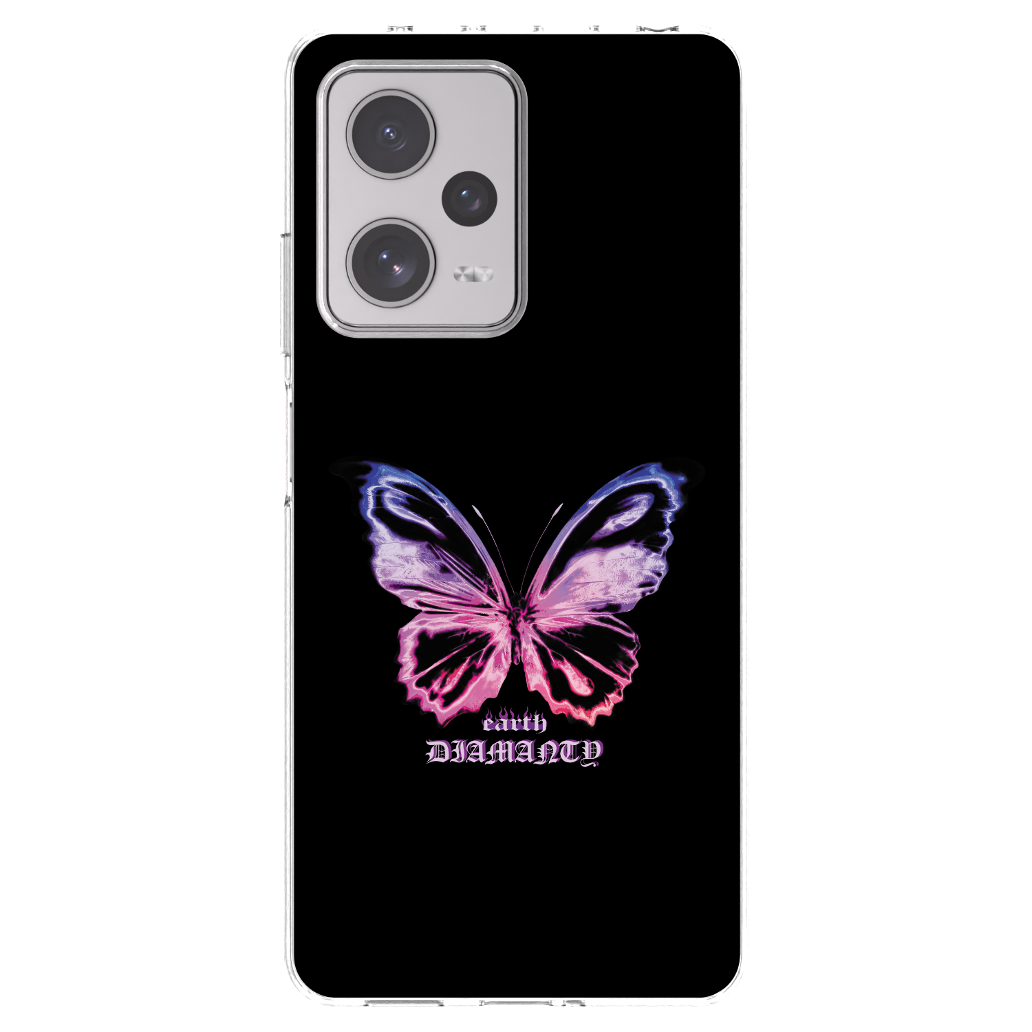 Picasee Xiaomi Redmi Note 12 Pro+ 5G Hülle - Transparentes Silikon - Diamanty Purple