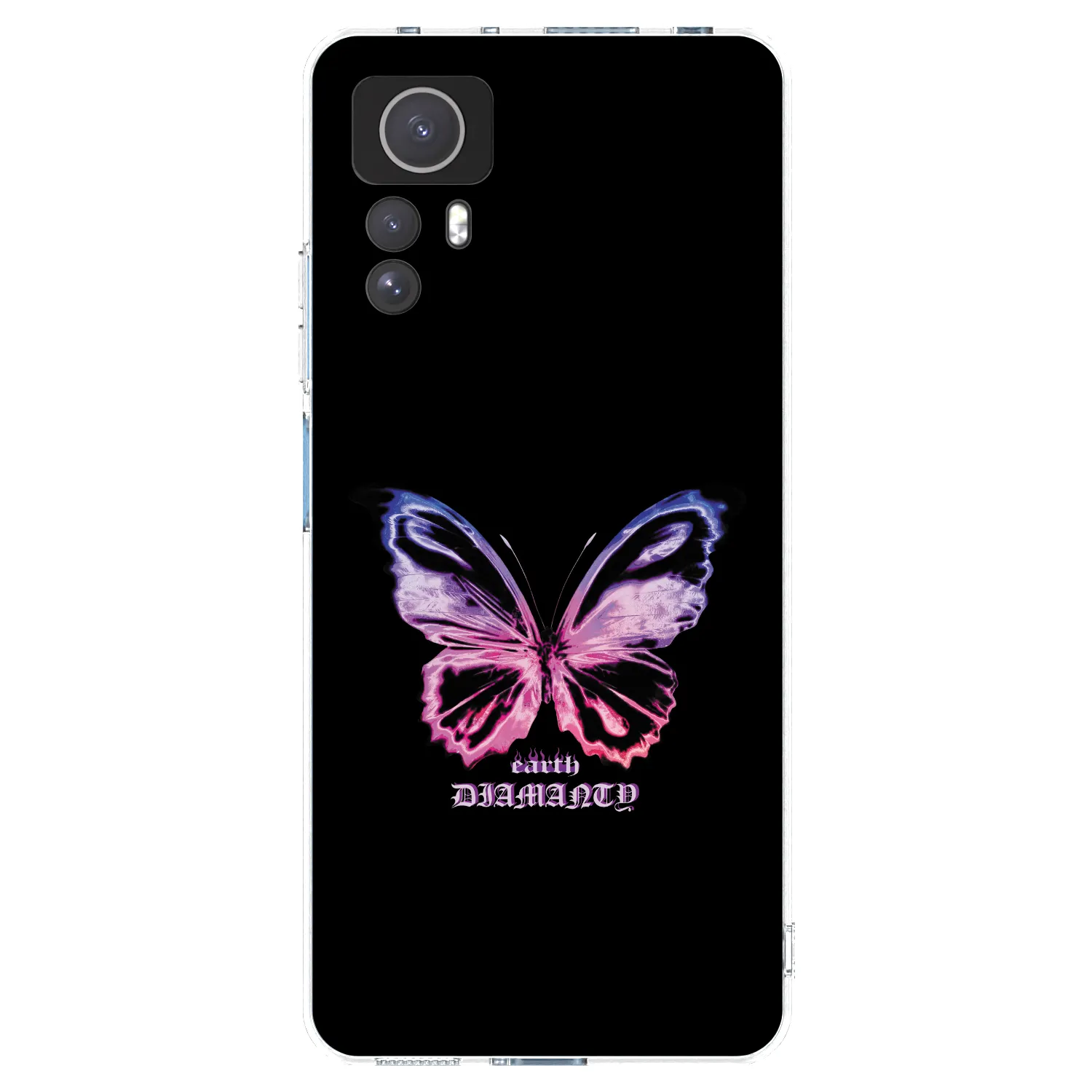 Picasee Xiaomi Redmi Note 12S Hülle - Transparentes Silikon - Diamanty Purple