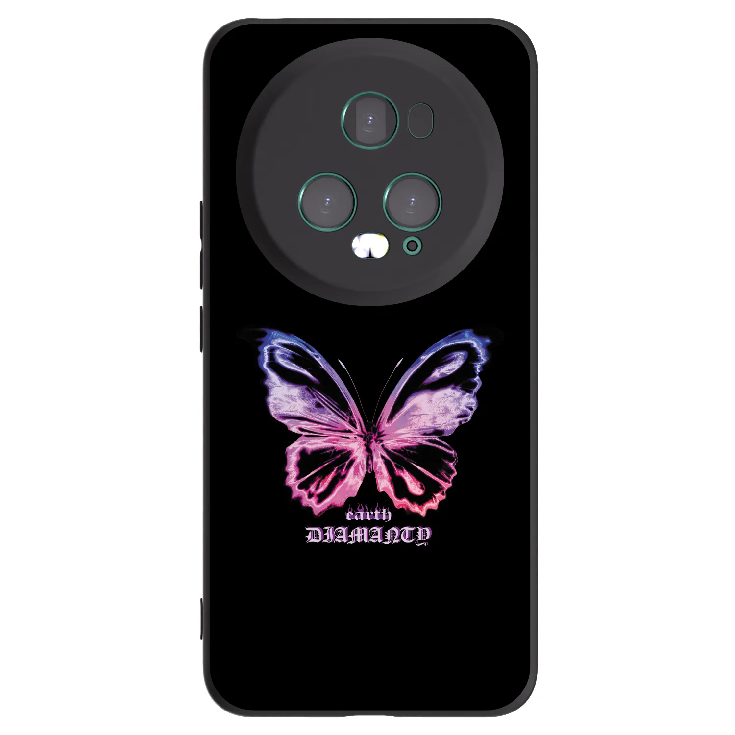 Picasee Honor Magic5 Pro Hülle - Schwarzes Silikon - Diamanty Purple