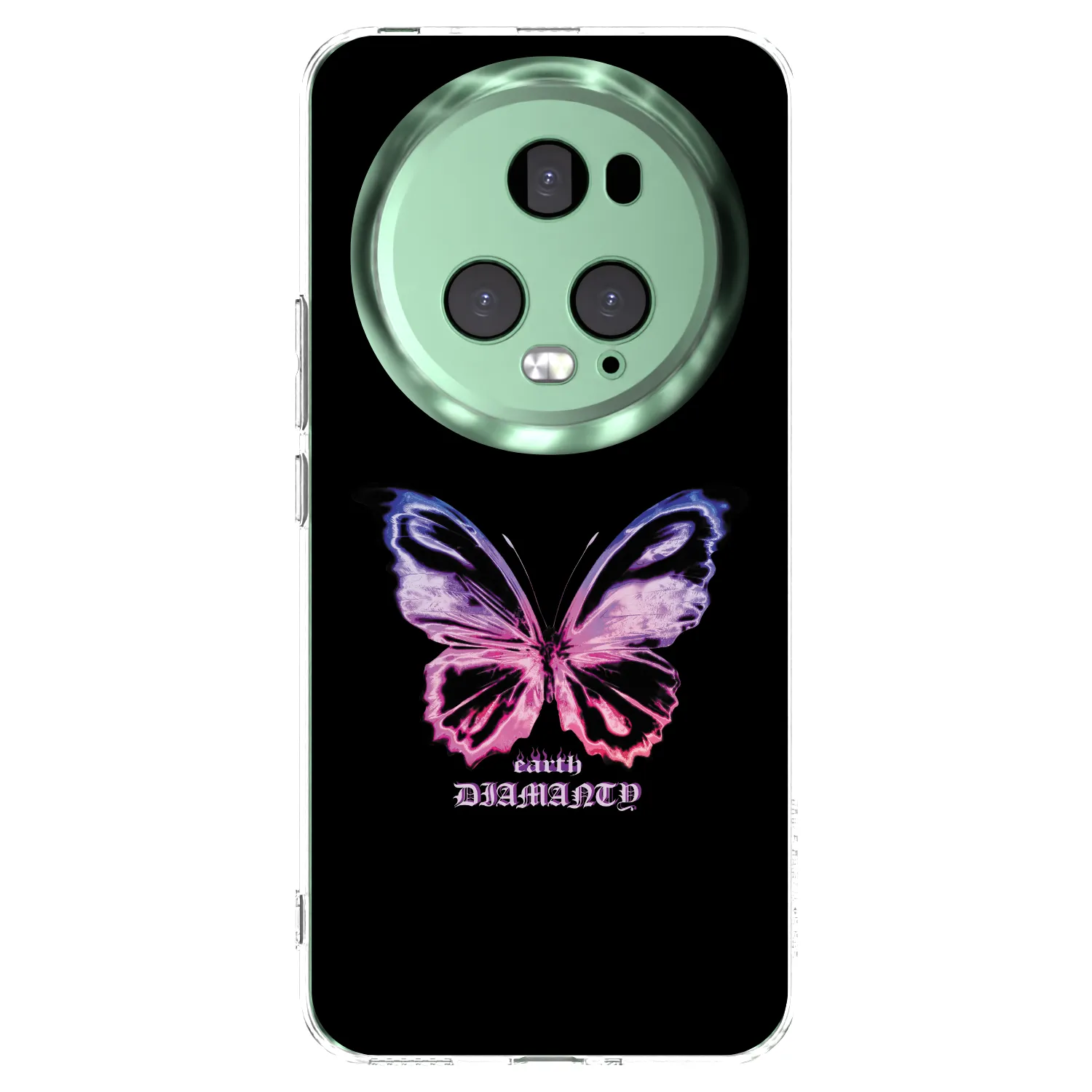 Picasee Honor Magic5 Pro Hülle - Transparentes Silikon - Diamanty Purple