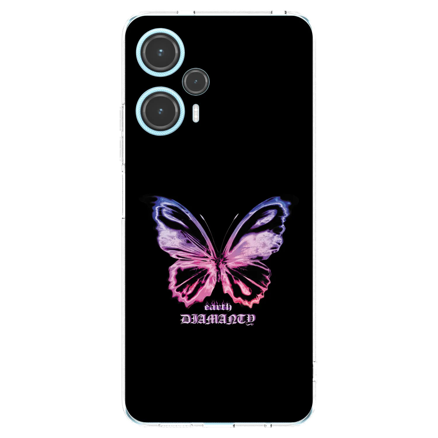 Picasee Xiaomi Poco F5 Hülle - Transparentes Silikon - Diamanty Purple