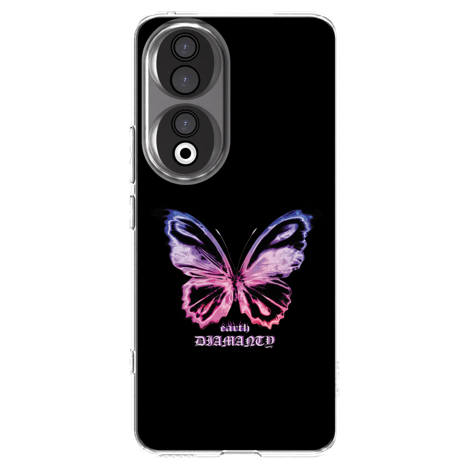 Picasee Honor 90 5G Hülle - Transparentes Silikon - Diamanty Purple