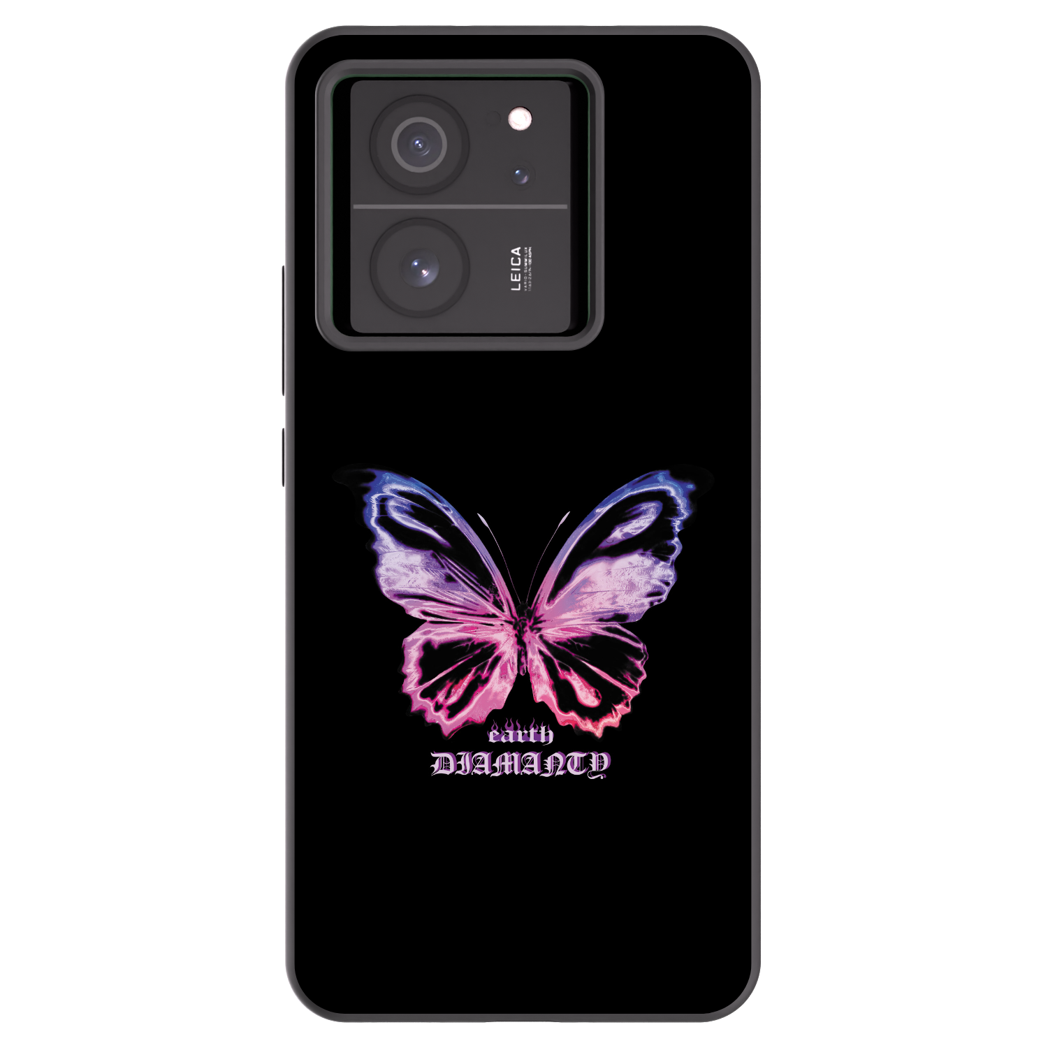 Picasee Xiaomi 13T Pro Hülle - Schwarzes Silikon - Diamanty Purple