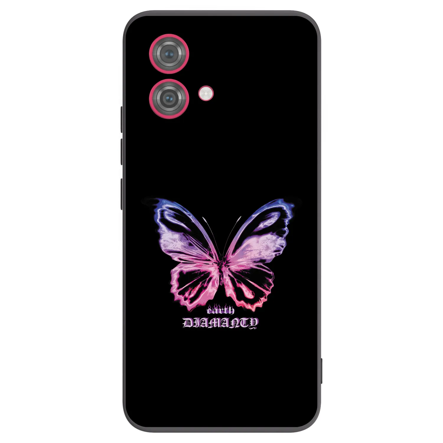 Picasee Motorola Moto G84 5G Hülle - Schwarzes Silikon - Diamanty Purple