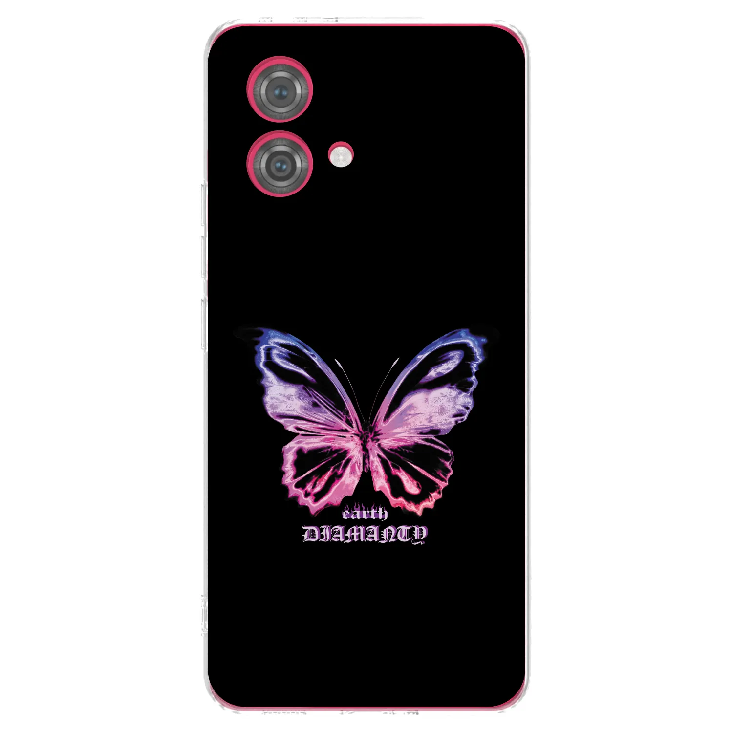 Picasee Motorola Moto G84 5G Hülle - Transparentes Silikon - Diamanty Purple