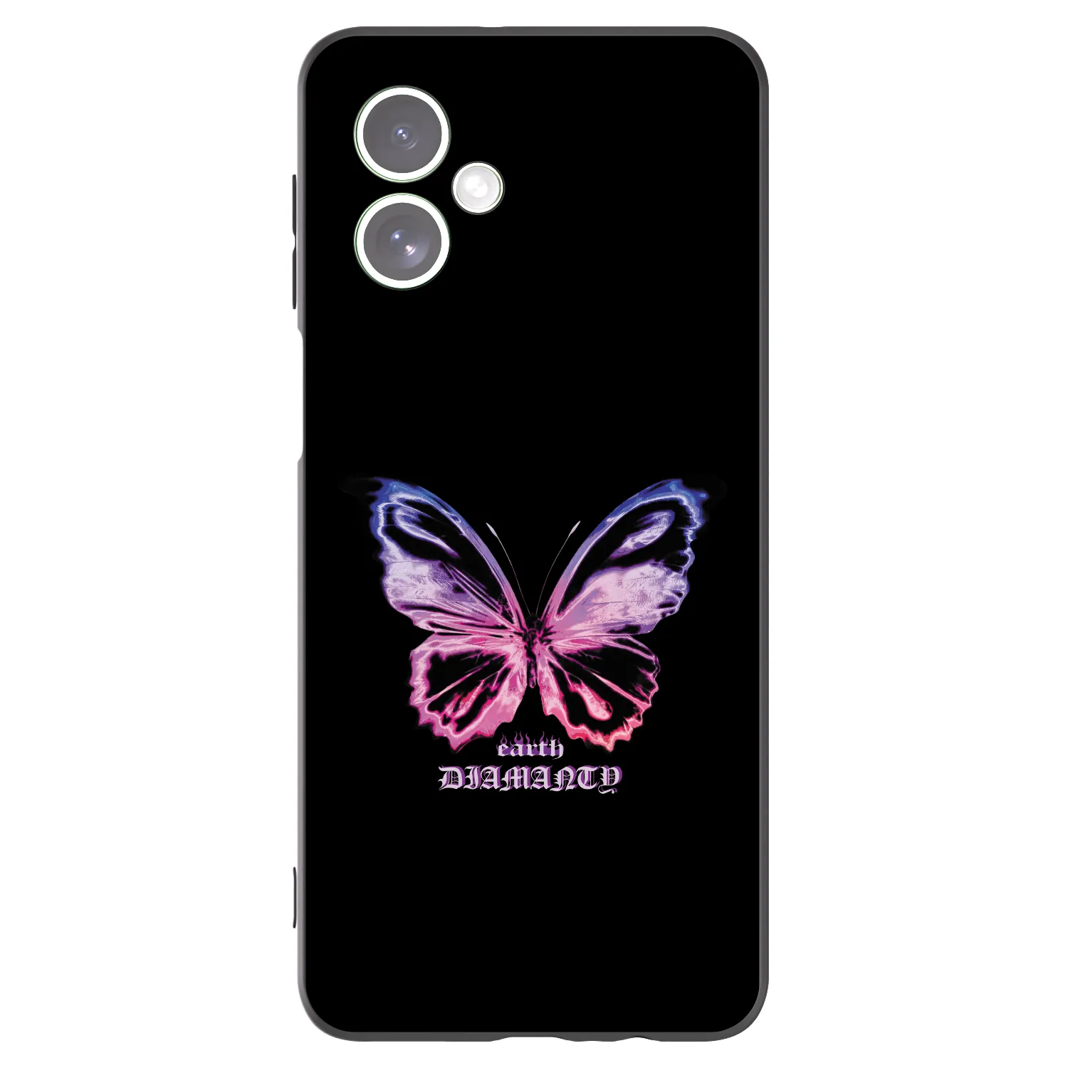 Picasee Motorola Moto G54 5G Hülle - Schwarzes Silikon - Diamanty Purple