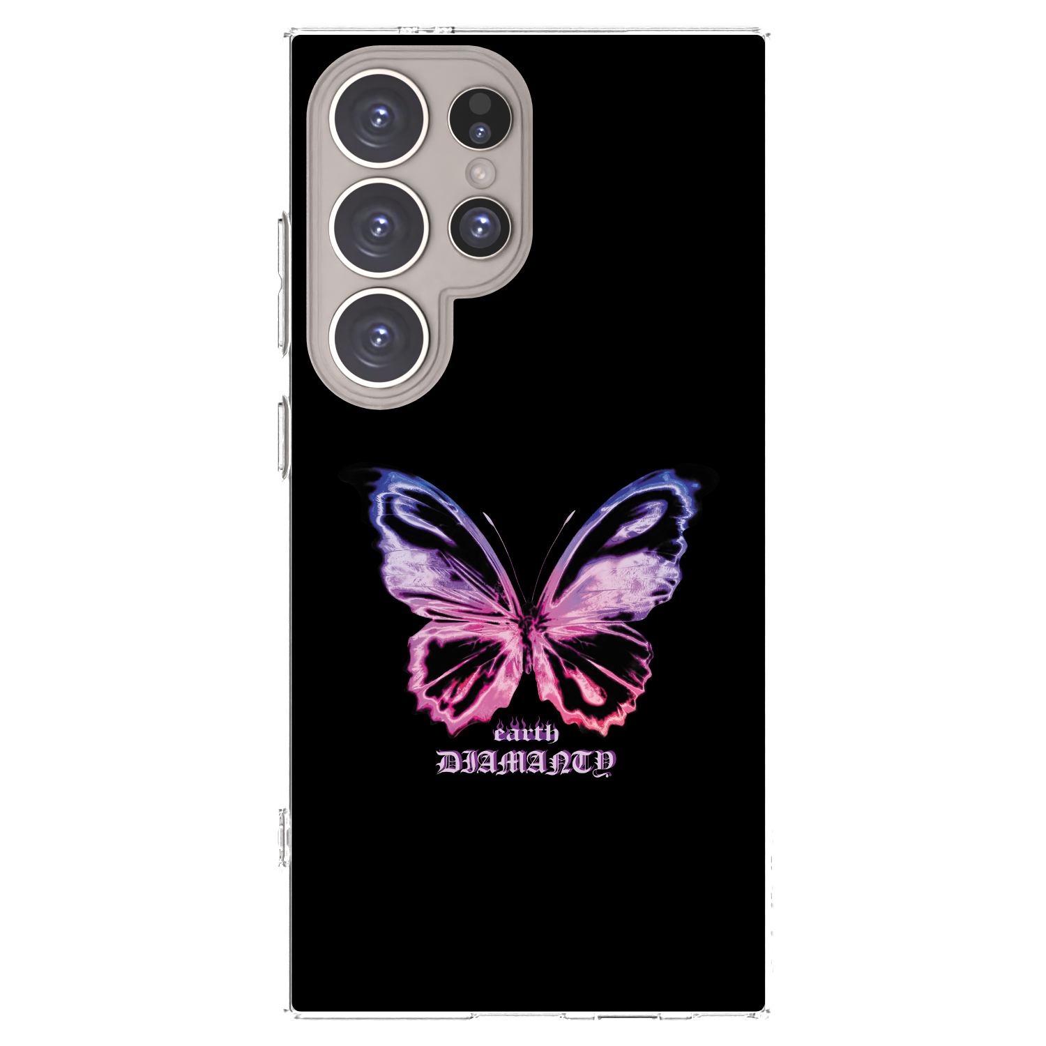 Picasee Samsung Galaxy S24 Ultra S928B 5G Hülle - Transparentes Silikon - Diamanty Purple