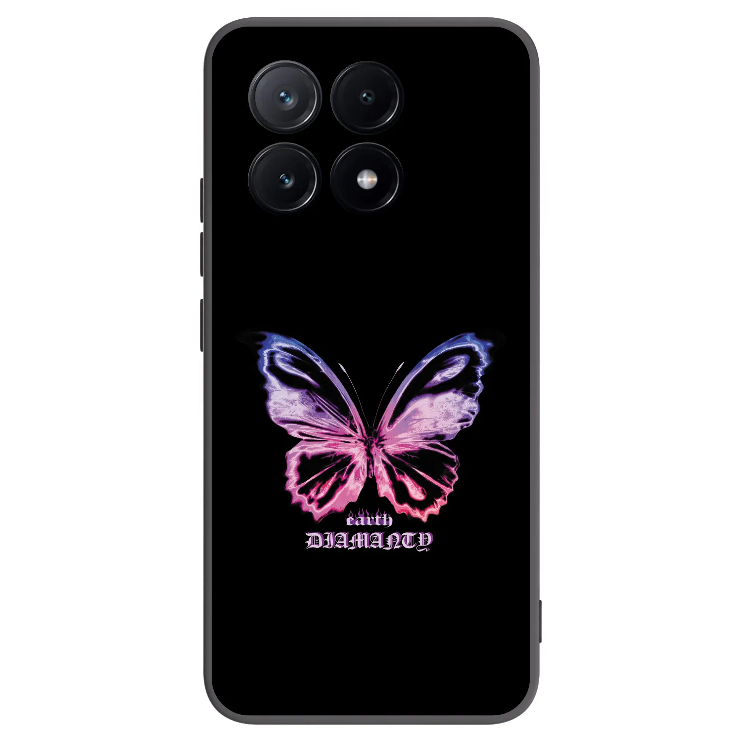 Picasee Xiaomi Poco X6 Pro Hülle - Schwarzes Silikon - Diamanty Purple