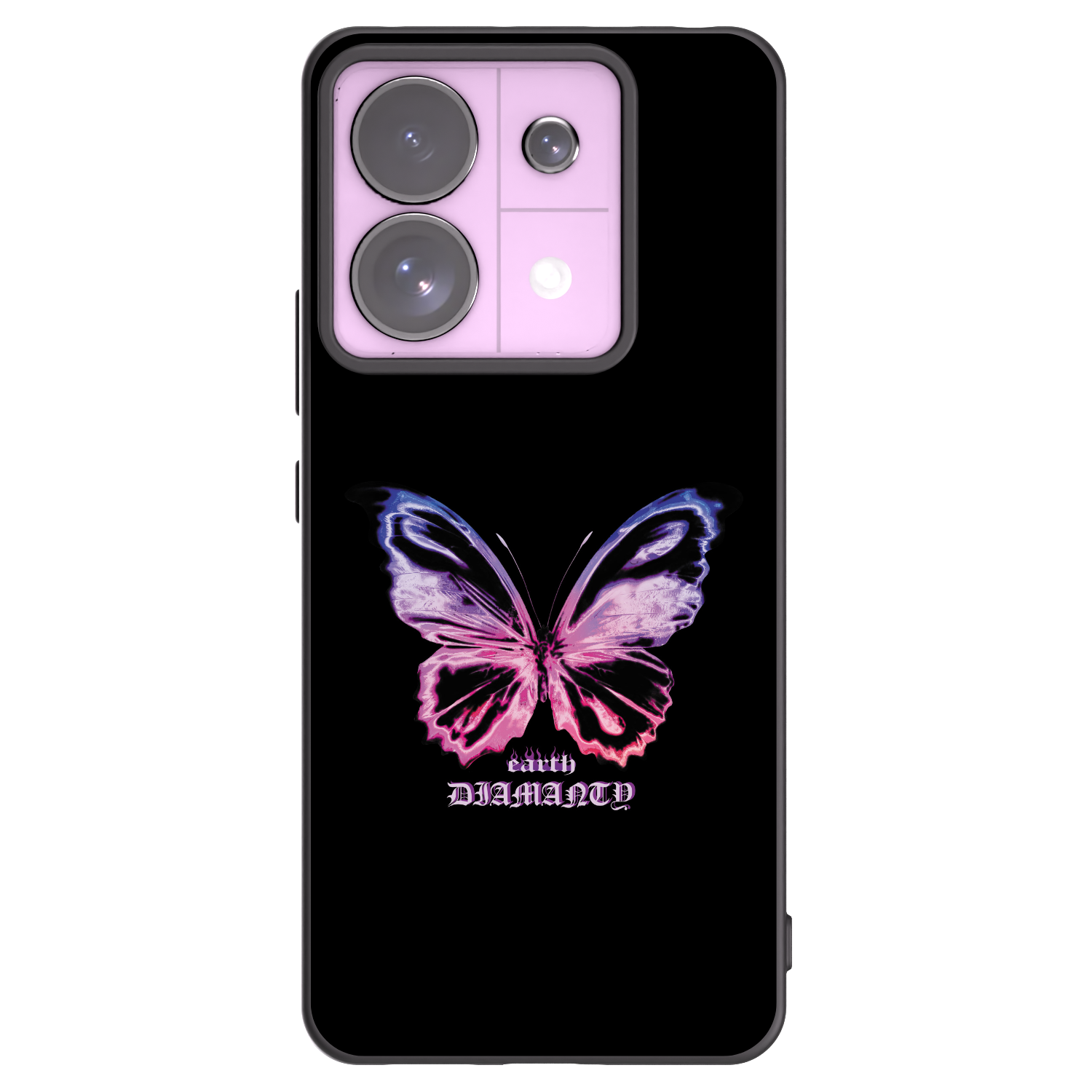 Picasee Xiaomi Redmi Note 13 Pro 5G Hülle - Schwarzes Silikon - Diamanty Purple