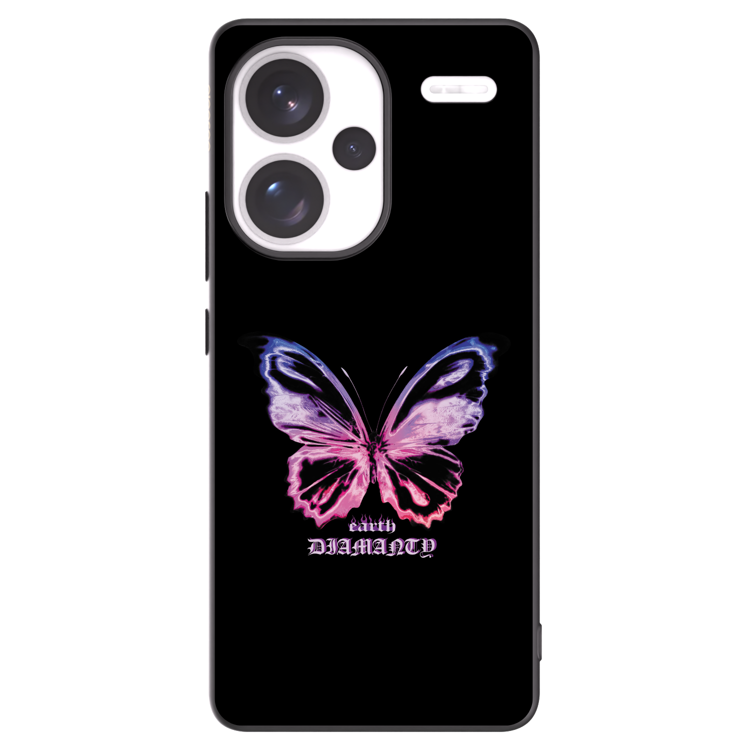 Picasee Xiaomi Redmi Note 13 Pro+ 5G Hülle - Schwarzes Silikon - Diamanty Purple