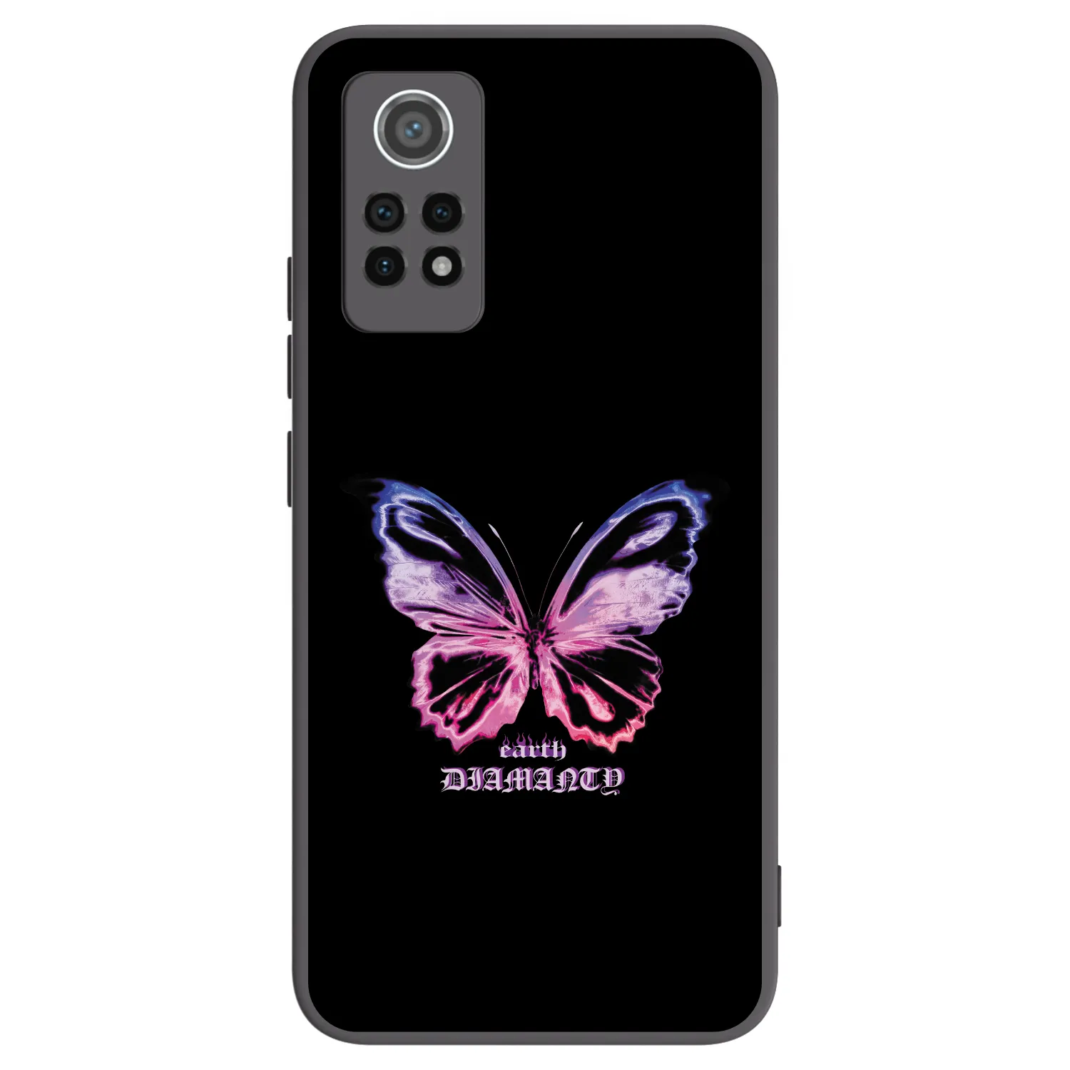 Picasee Xiaomi Redmi Note 12 Pro 4G Hülle - Schwarzes Silikon - Diamanty Purple