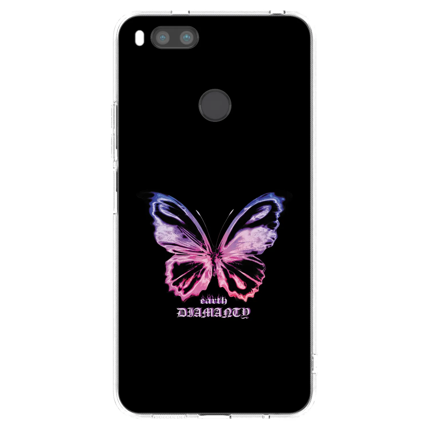 Picasee Xiaomi Mi A1 Global Hülle - Transparentes Silikon - Diamanty Purple