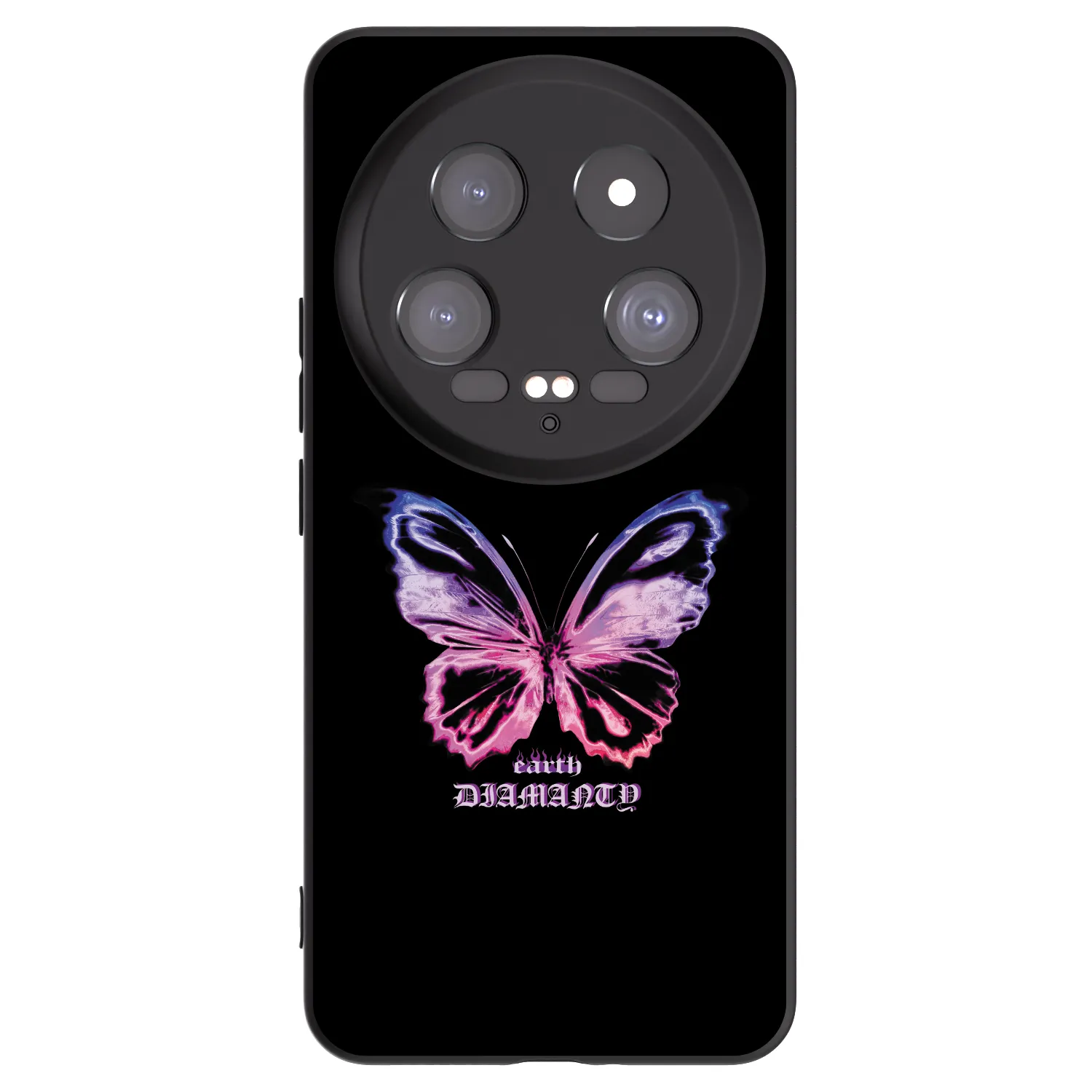 Picasee Xiaomi 14 Ultra Hülle - Schwarzes Silikon - Diamanty Purple