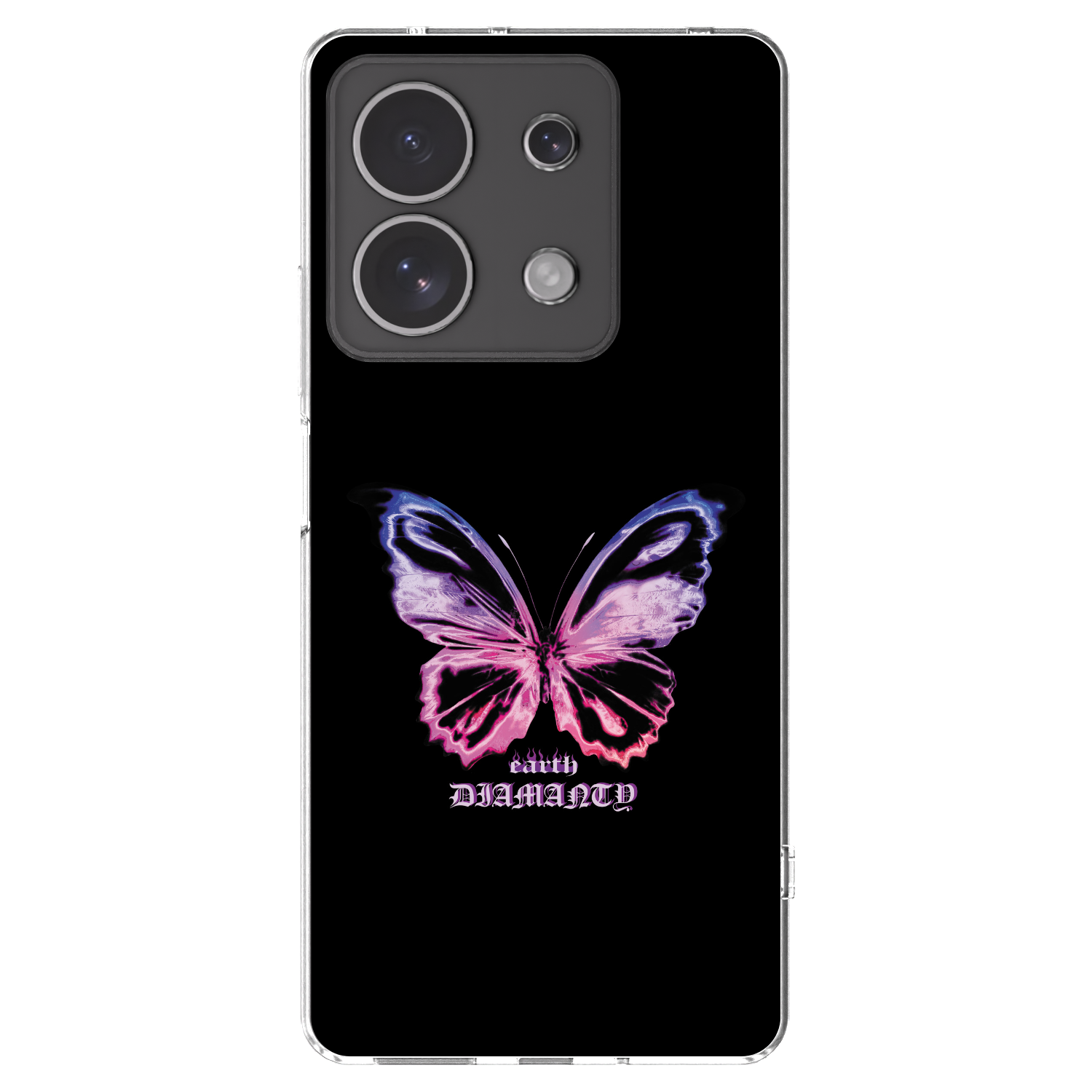 Picasee Xiaomi Redmi Note 13 4G Hülle - Transparentes Silikon - Diamanty Purple
