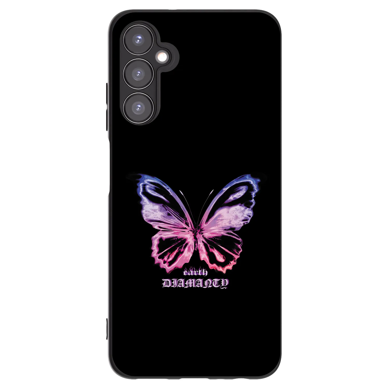 Picasee Samsung Galaxy A05s A057G Hülle - Schwarzes Silikon - Diamanty Purple