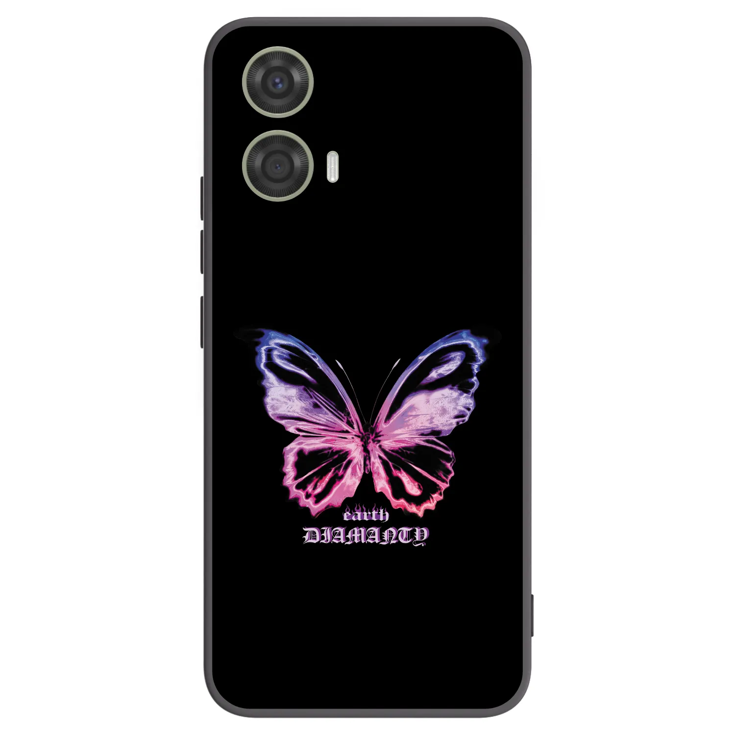Picasee Motorola Moto G24 Hülle - Schwarzes Silikon - Diamanty Purple