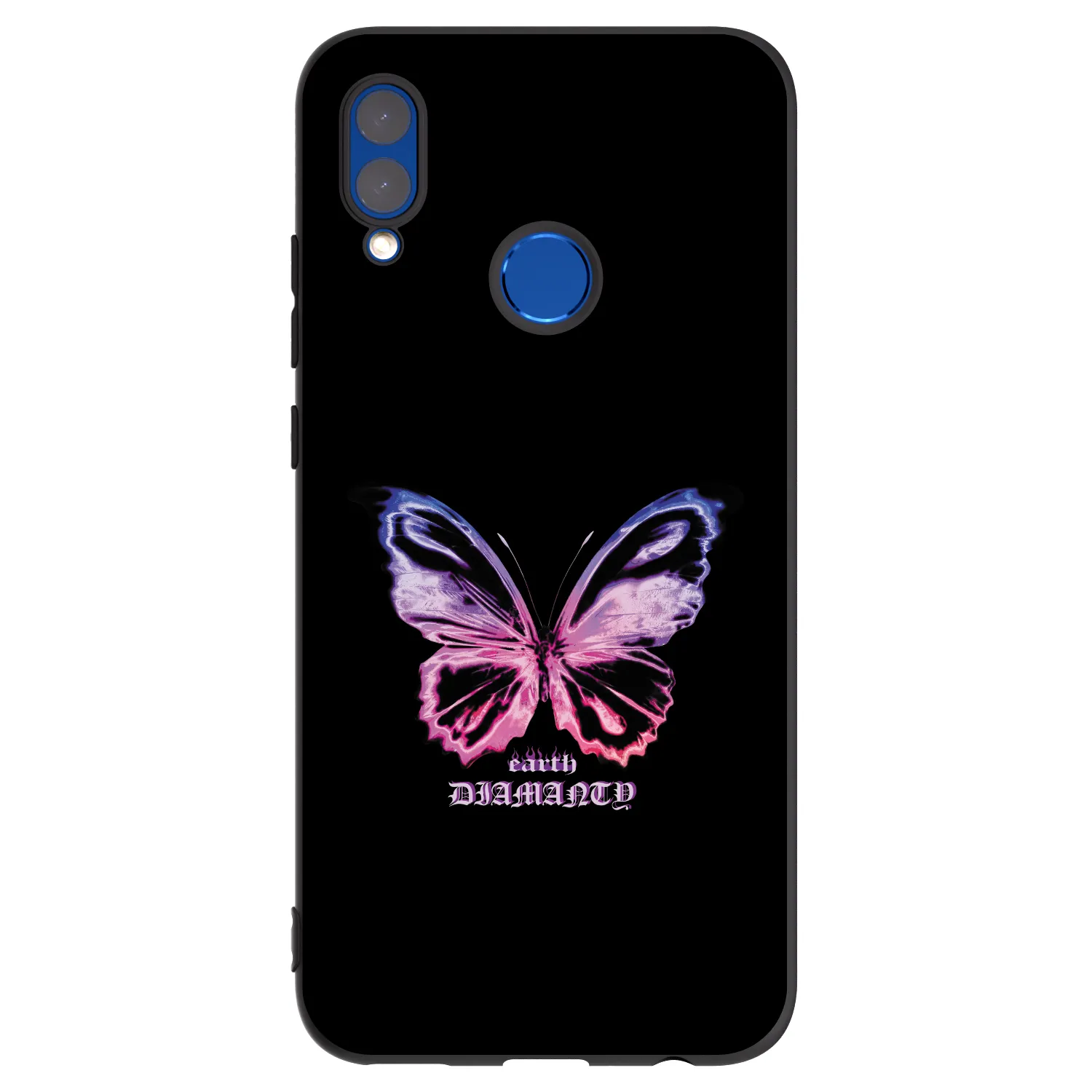 Picasee Huawei P Smart 2019 Hülle - Schwarzes Silikon - Diamanty Purple