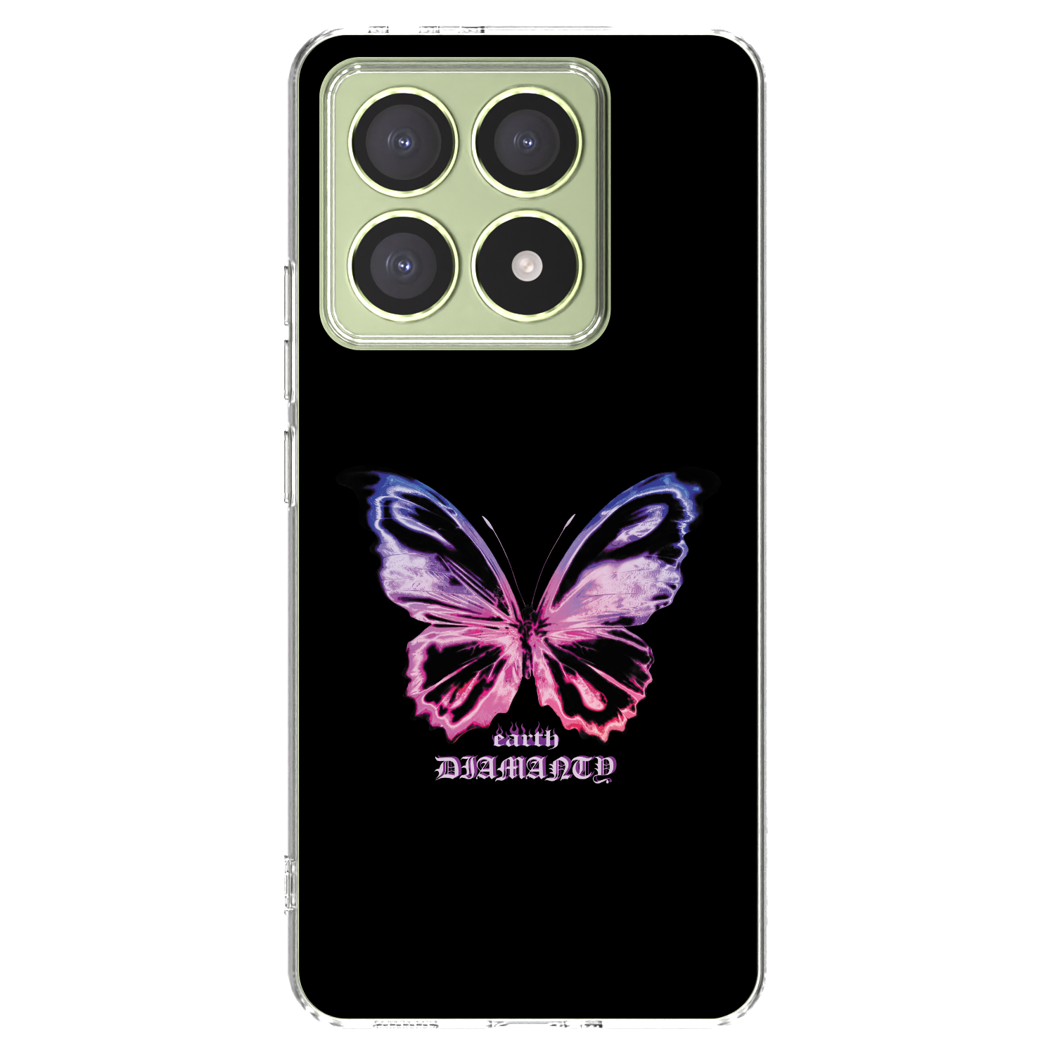 Picasee Xiaomi 14T Hülle - Transparentes Silikon - Diamanty Purple