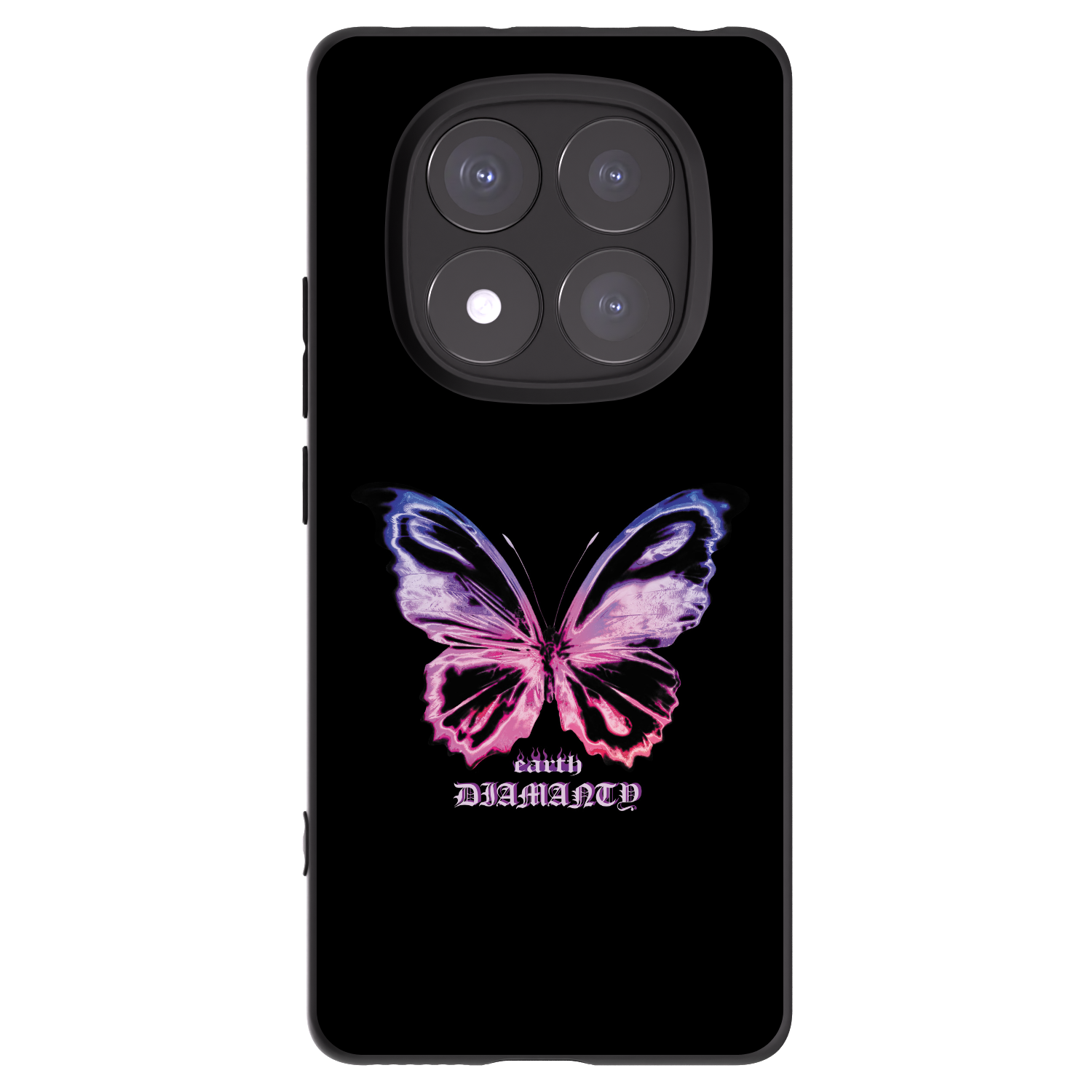 Picasee Xiaomi Redmi Note 14 Pro 5G Hülle - Schwarzes Silikon - Diamanty Purple