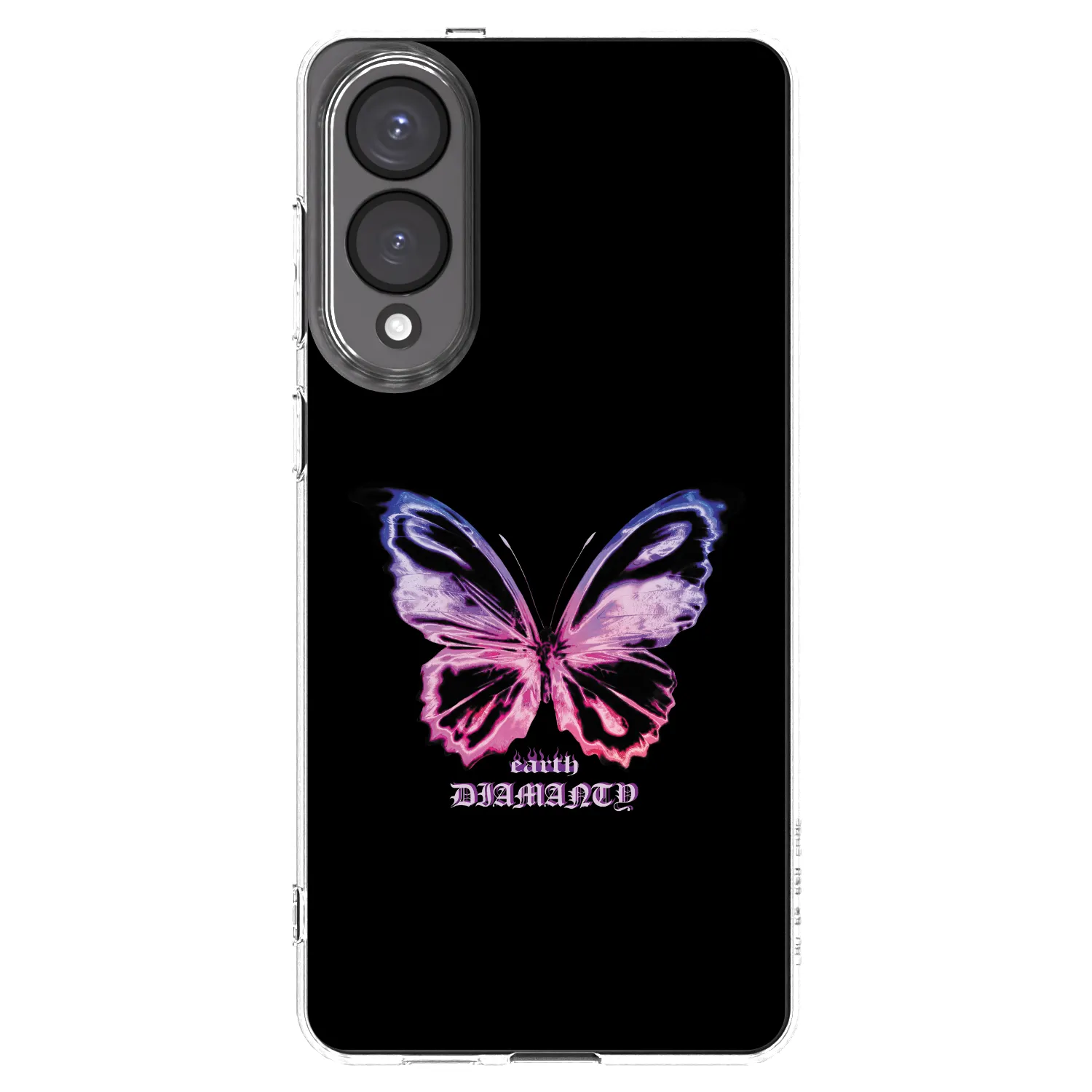 Picasee Samsung Galaxy S25 Edge 5G Hülle - Transparentes Silikon - Diamanty Purple
