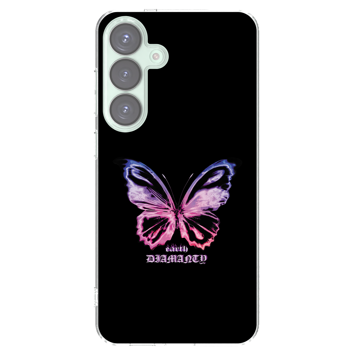 Picasee Samsung Galaxy S25+ 5G Hülle - Transparentes Silikon - Diamanty Purple