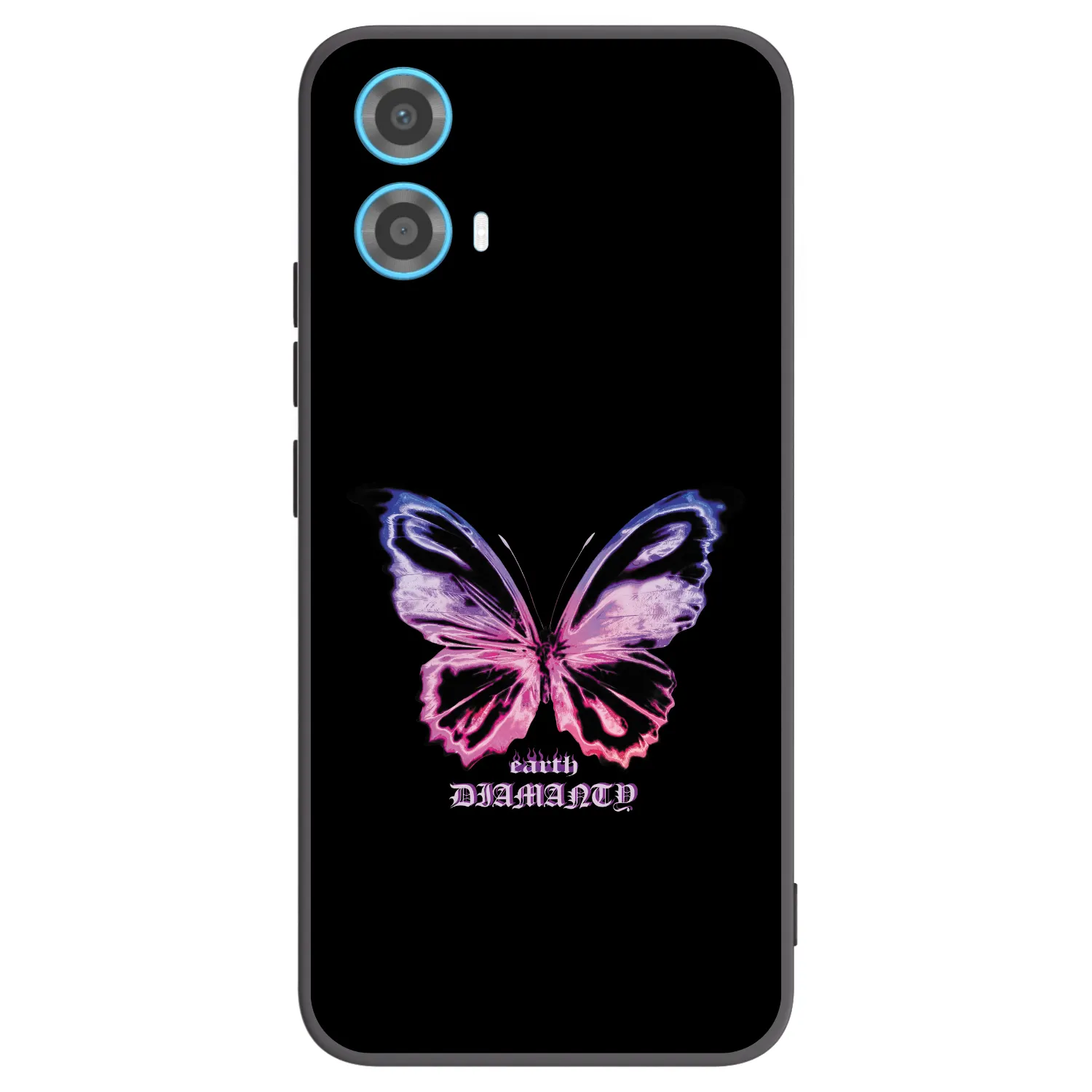 Picasee Motorola Moto G34 5G Hülle - Schwarzes Silikon - Diamanty Purple
