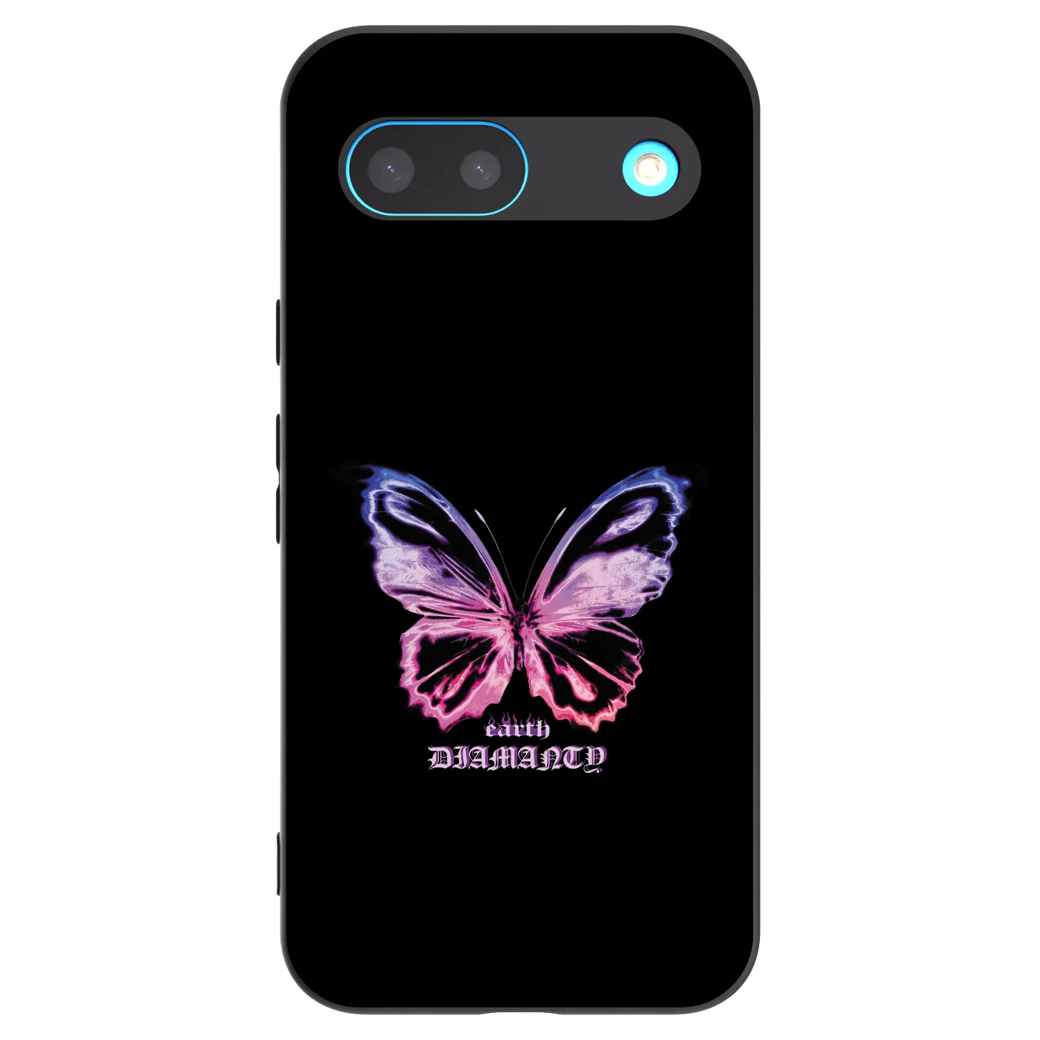 Picasee Google Pixel 8 Hülle - Schwarzes Silikon - Diamanty Purple