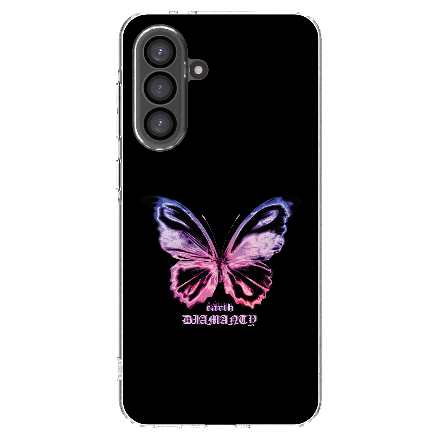 Picasee Samsung Galaxy A36 5G Hülle - Transparentes Silikon - Diamanty Purple