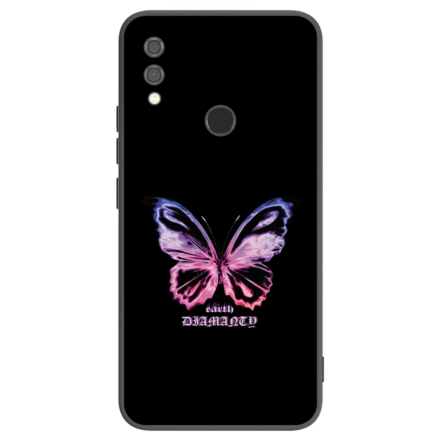 Picasee Xiaomi Redmi Note 7 Hülle - Schwarzes Silikon - Diamanty Purple