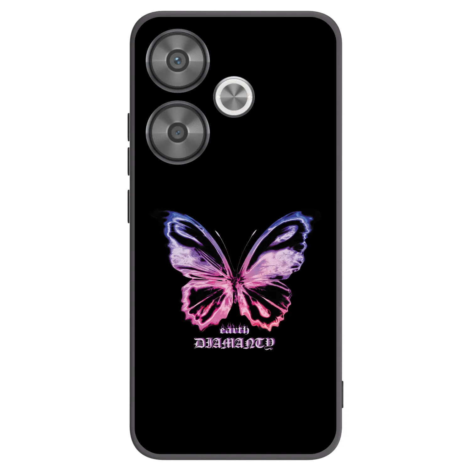 Picasee Xiaomi Poco F6 Hülle - Schwarzes Silikon - Diamanty Purple