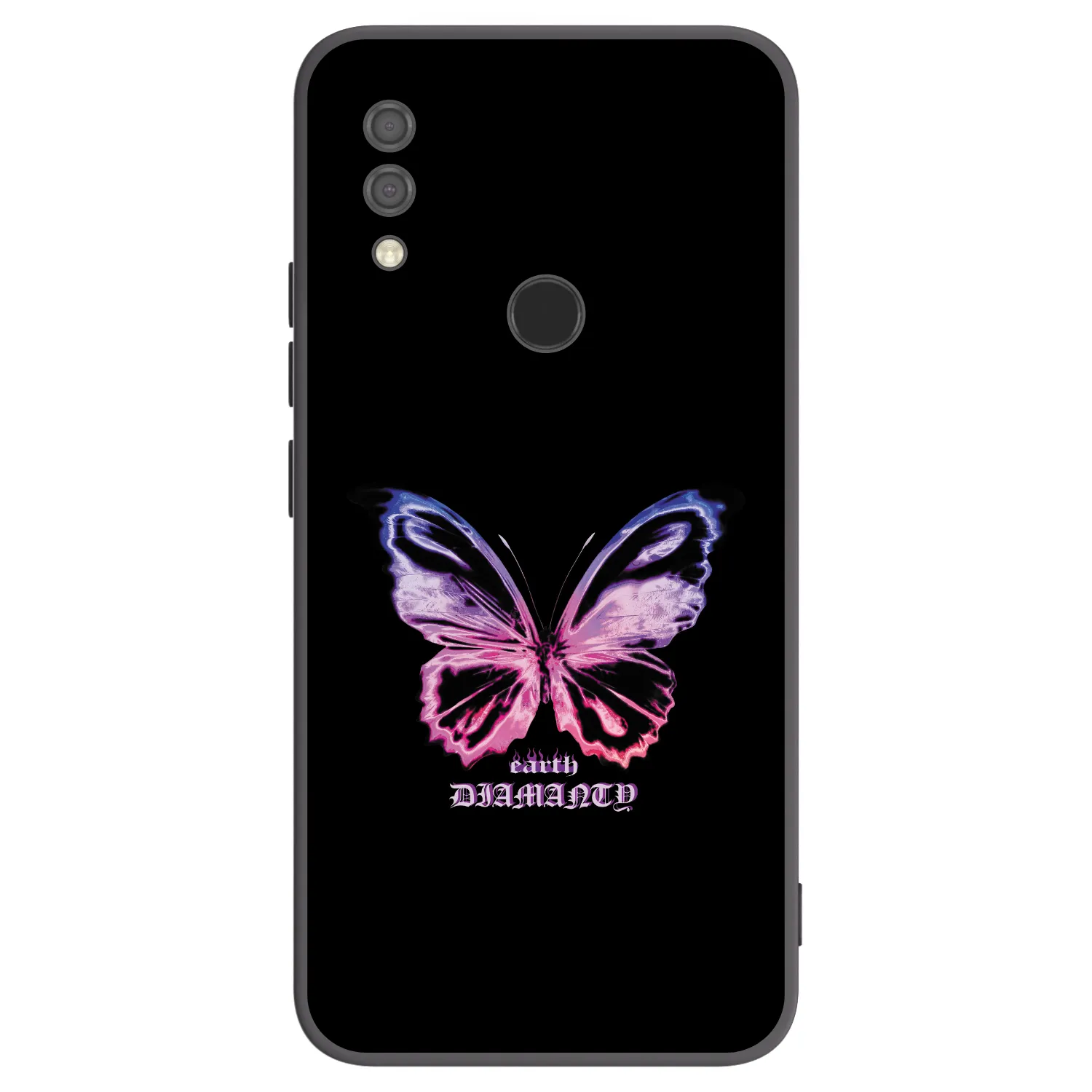 Picasee Xiaomi Redmi 7 Hülle - Schwarzes Silikon - Diamanty Purple