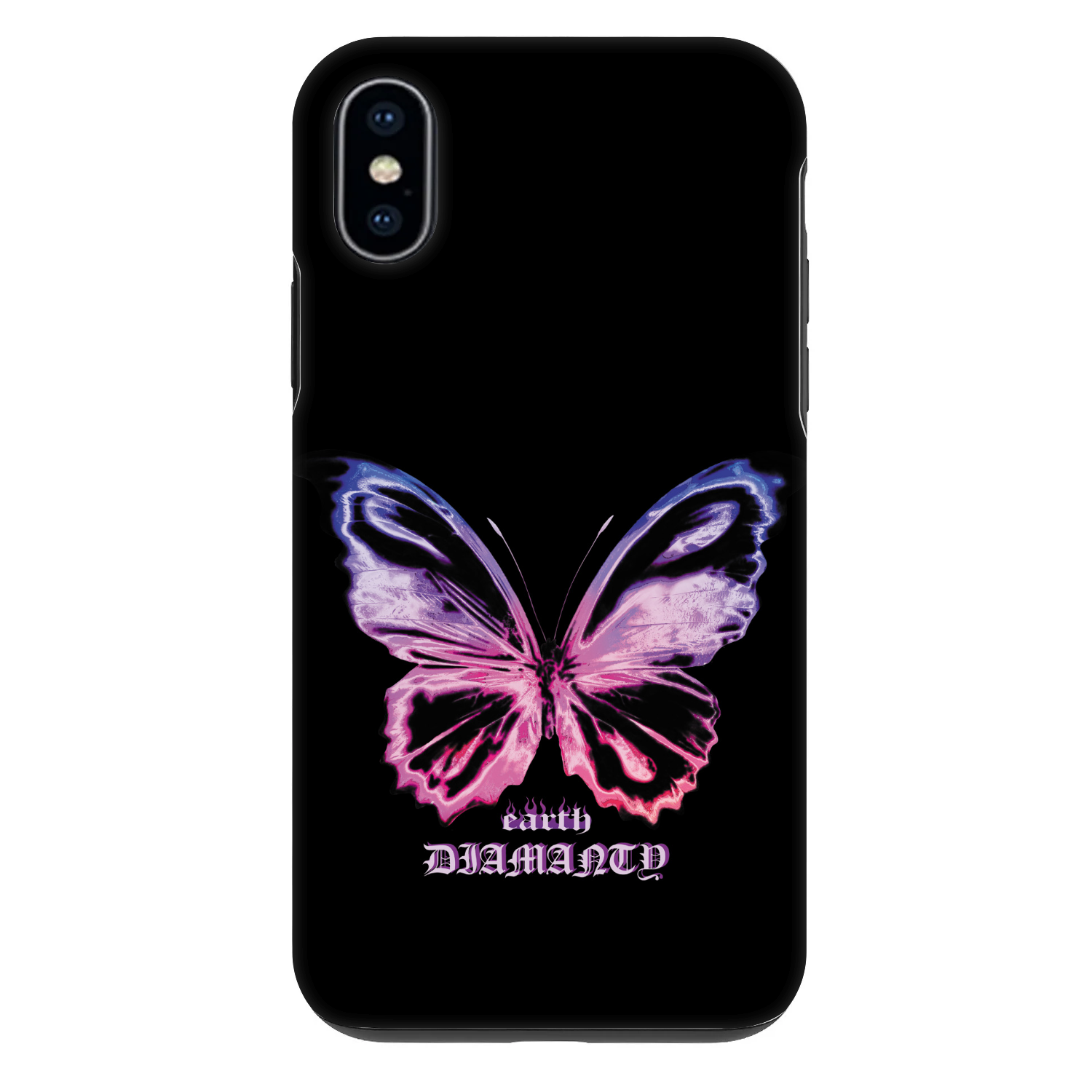 Picasee Fashion Case für Apple iPhone X/XS - Diamanty Purple