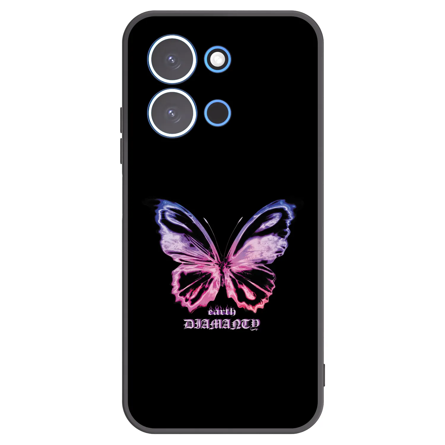 Picasee Xiaomi Redmi 15C 4G Hülle - Schwarzes Silikon - Diamanty Purple