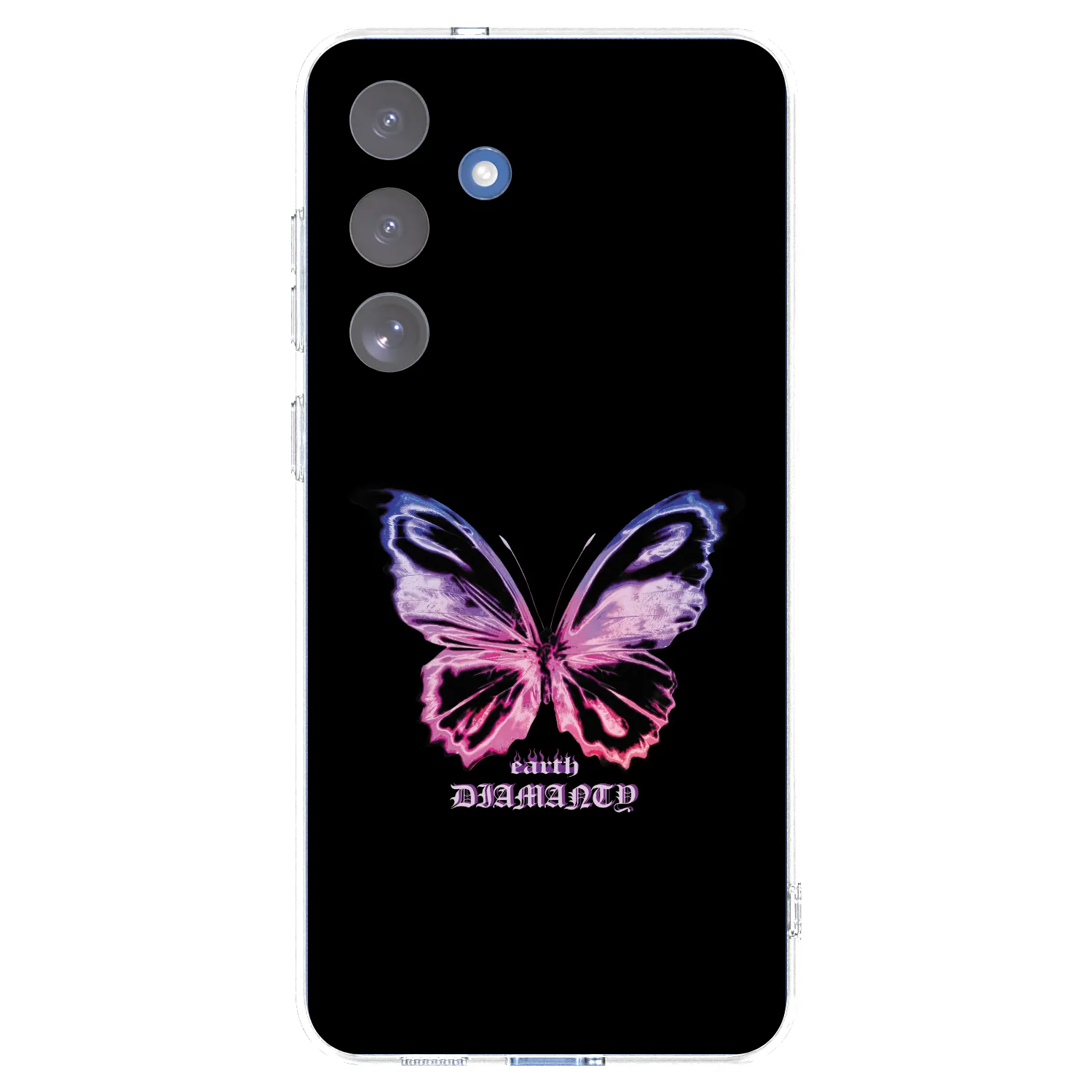 Picasee Samsung Galaxy S25 FE 5G Hülle - Transparentes Silikon - Diamanty Purple