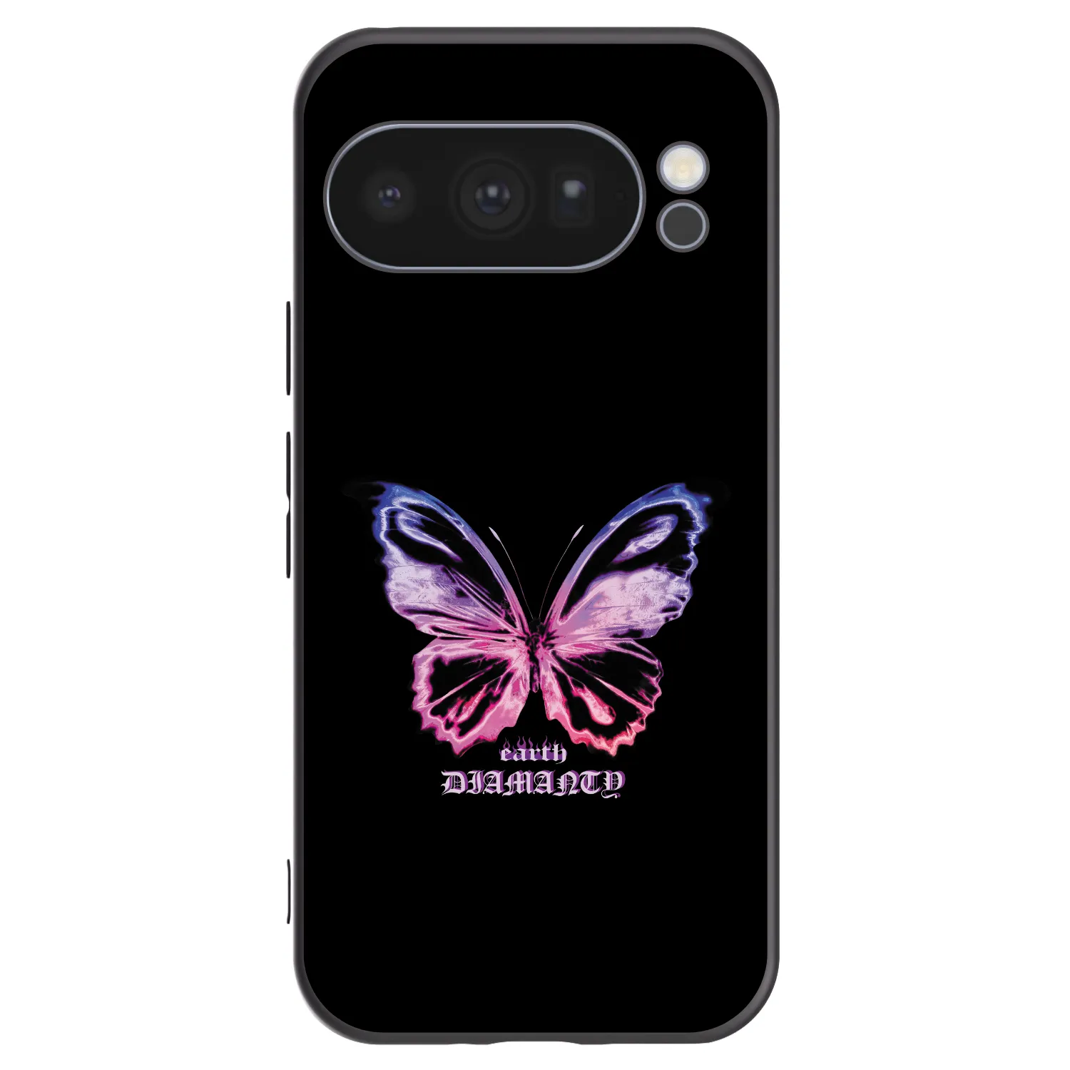 Picasee Google Pixel 10 Pro Hülle - Schwarzes Silikon - Diamanty Purple