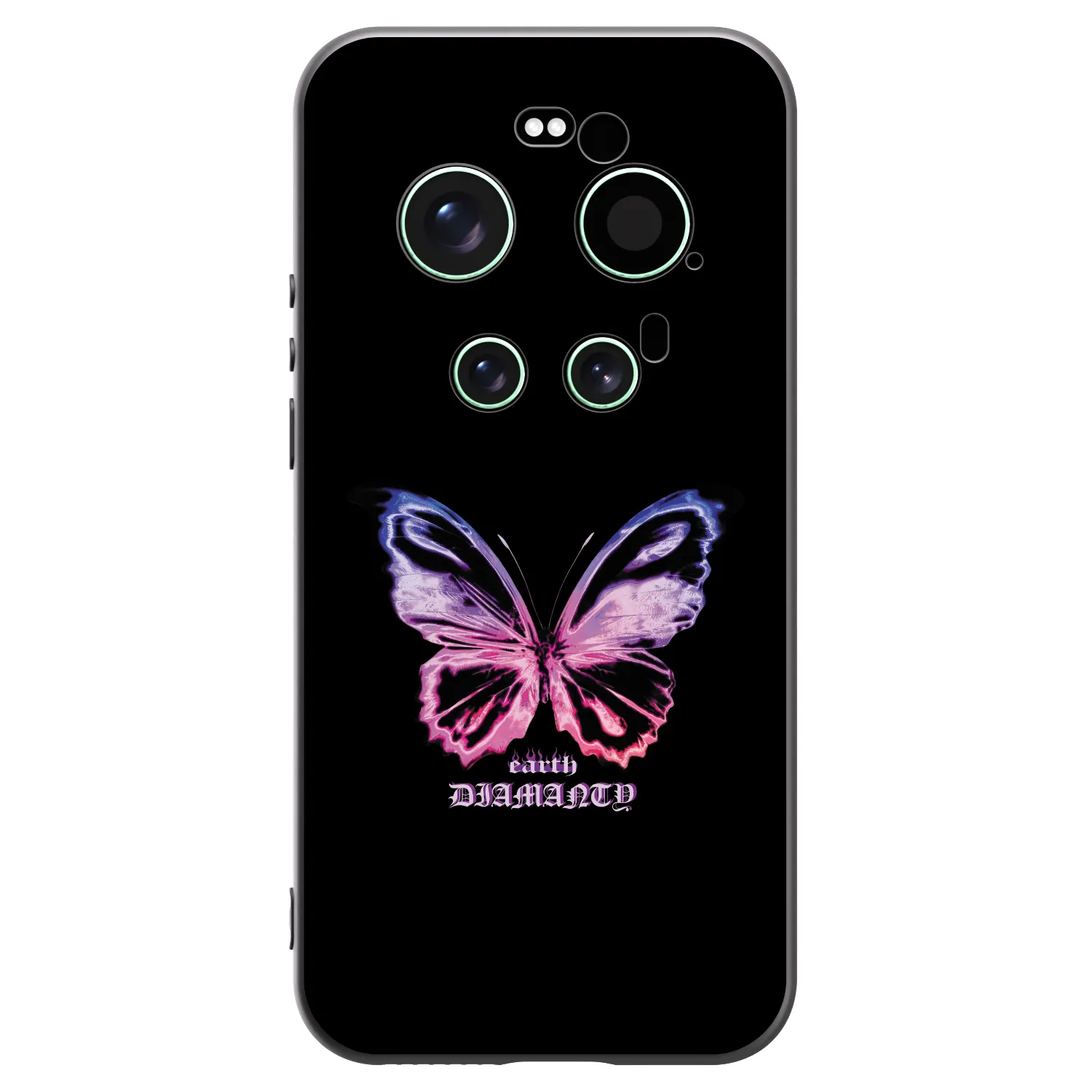 Picasee Xiaomi 17 Ultra Hülle - Schwarzes Silikon - Diamanty Purple