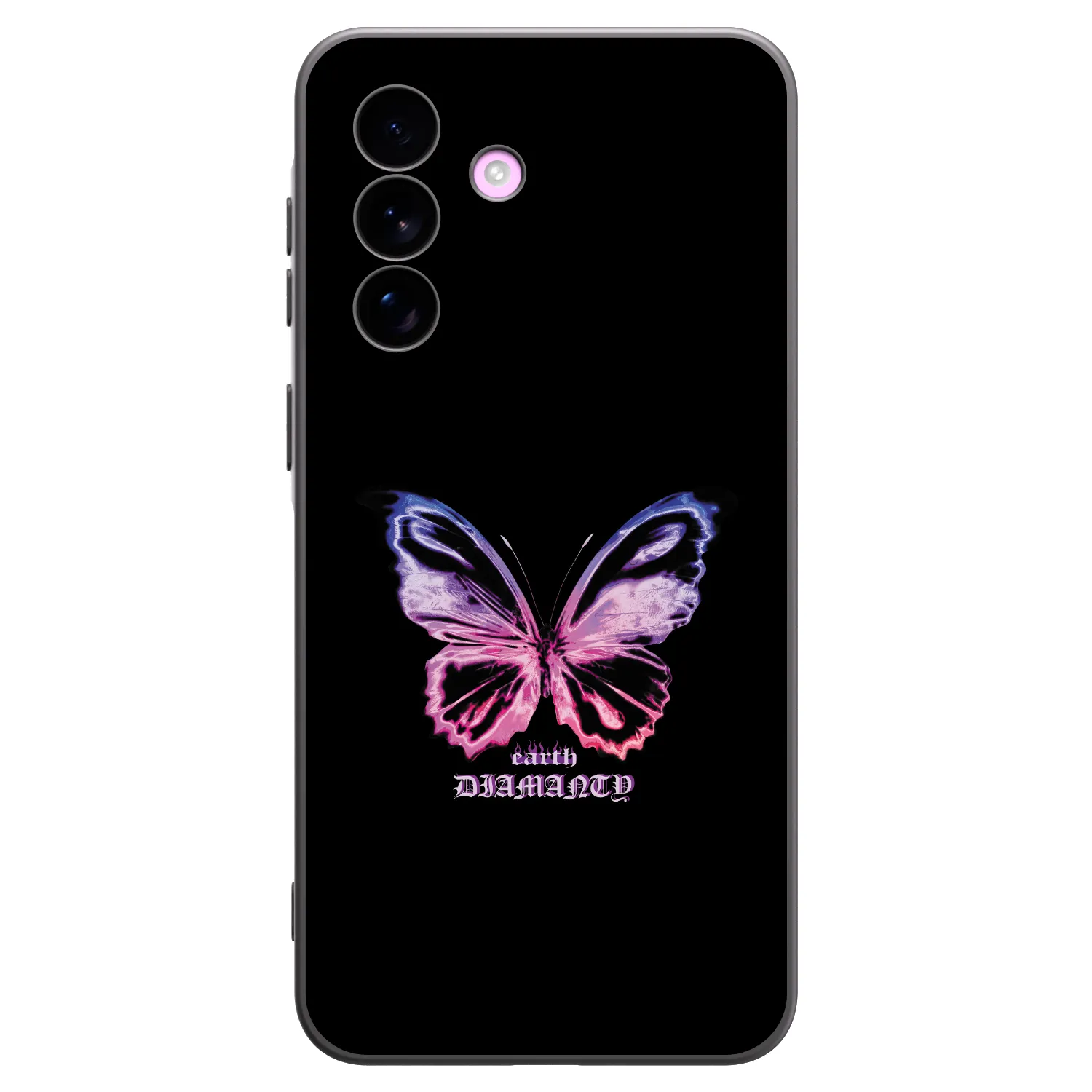 Picasee Samsung Galaxy A57 5G Hülle - Schwarzes Silikon - Diamanty Purple