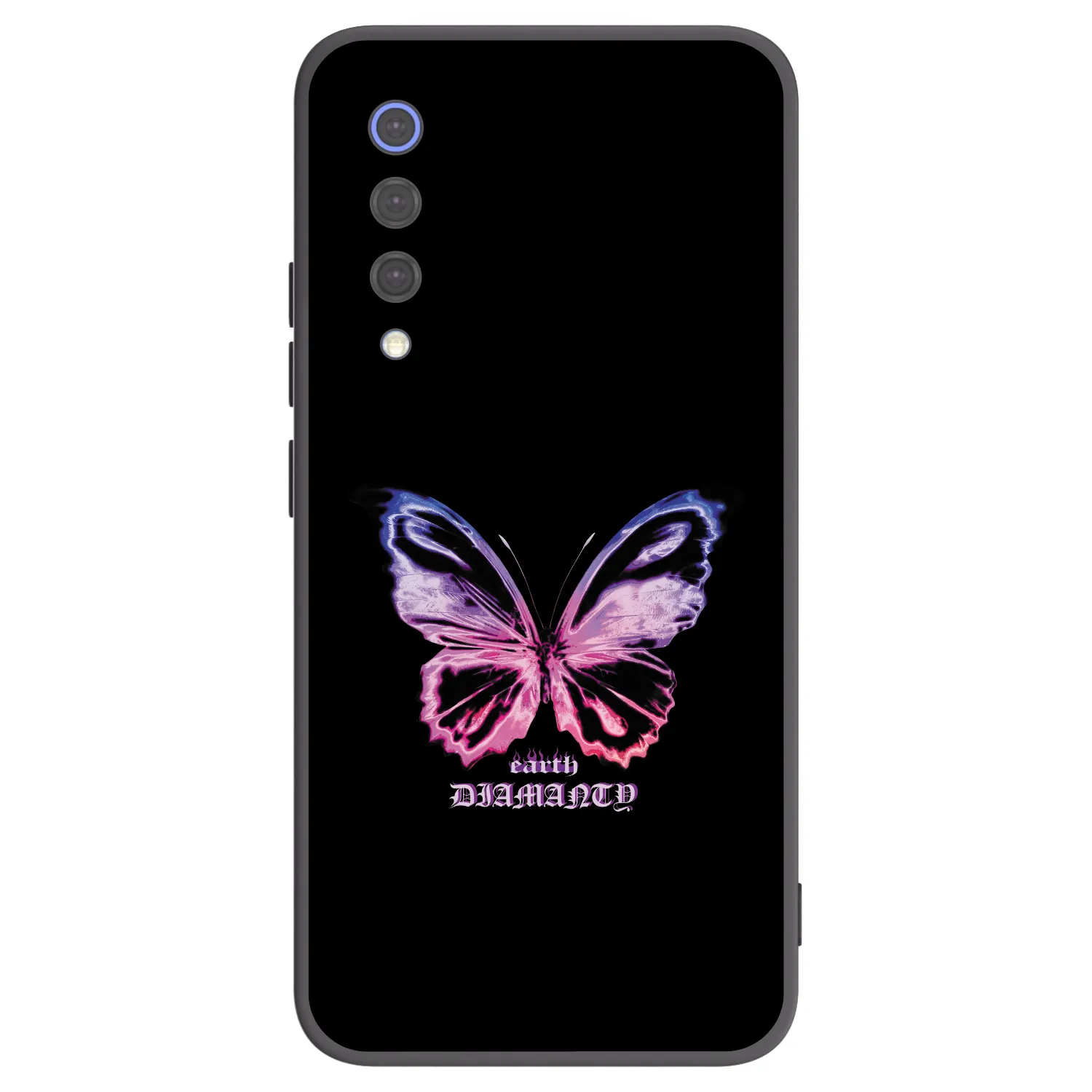 Picasee Xiaomi Mi 9 SE Hülle - Schwarzes Silikon - Diamanty Purple