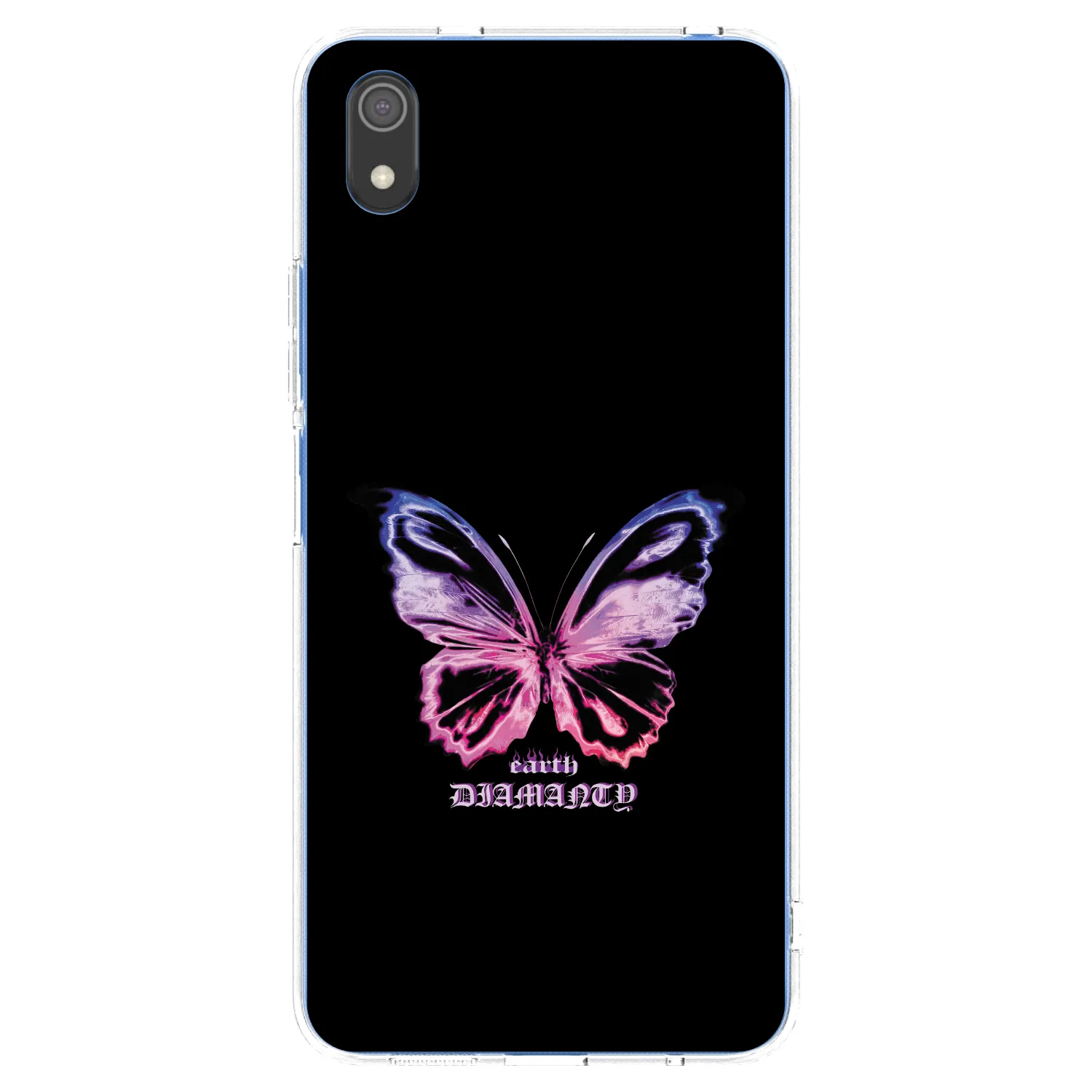 Picasee Xiaomi Redmi 7A Hülle - Transparentes Silikon - Diamanty Purple