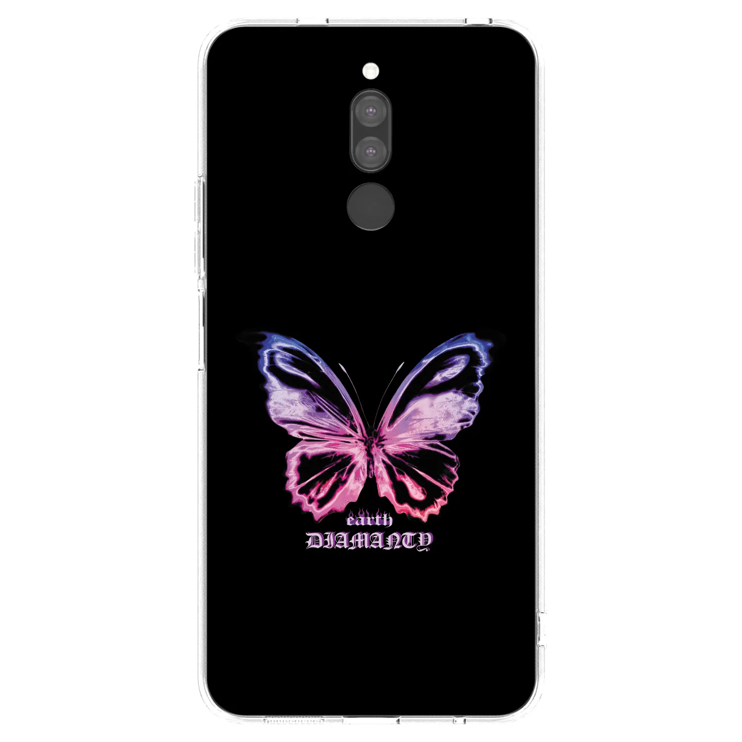 Picasee Xiaomi Redmi 8 Hülle - Transparentes Silikon - Diamanty Purple