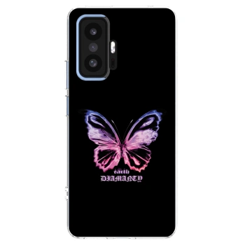 Picasee Xiaomi 11T Pro Hülle - Transparentes Silikon - Diamanty Purple