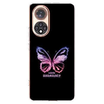 Picasee Huawei Nova 9 Hülle - Transparentes Silikon - Diamanty Purple