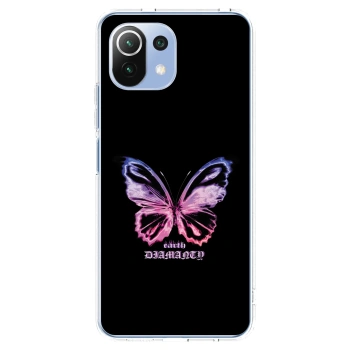 Picasee Xiaomi 11 Lite 5G NE Hülle - Transparentes Silikon - Diamanty Purple