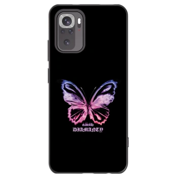 Picasee Xiaomi Redmi Note 11S 4G Hülle - Schwarzes Silikon - Diamanty Purple