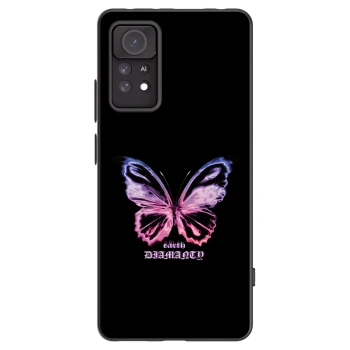 Picasee Xiaomi Redmi Note 11 Pro Hülle - Schwarzes Silikon - Diamanty Purple