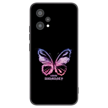 Picasee Realme 9 Pro 5G Hülle - Schwarzes Silikon - Diamanty Purple