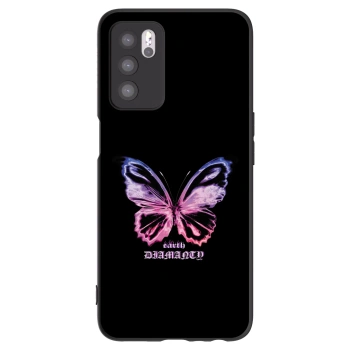 Picasee OPPO A16 Hülle - Schwarzes Silikon - Diamanty Purple