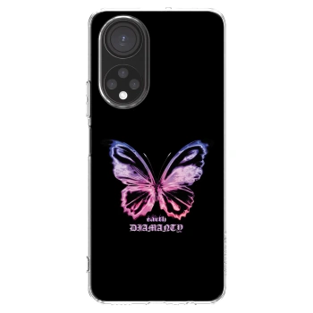Picasee Honor X7 Hülle - Transparentes Silikon - Diamanty Purple